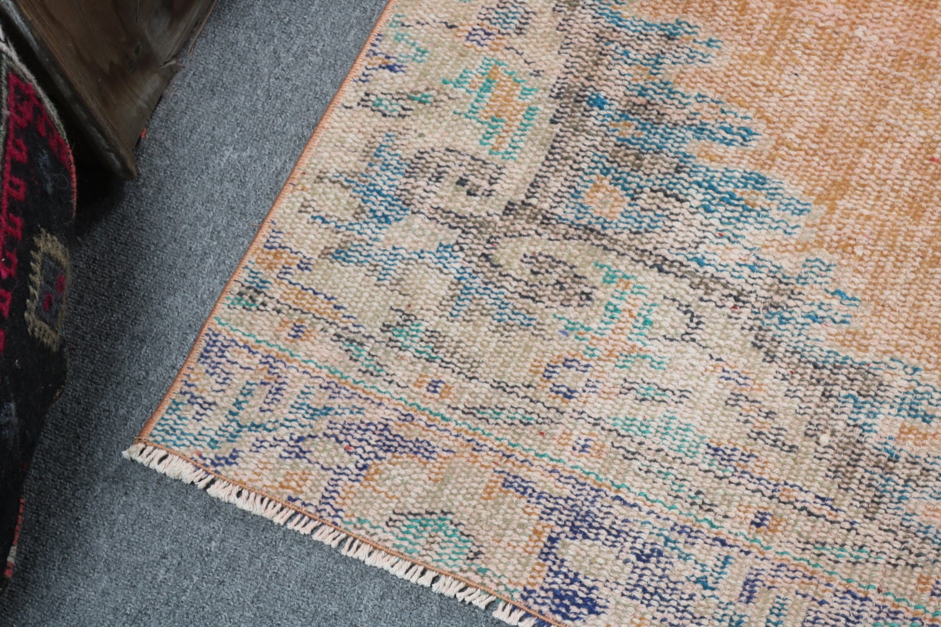 Banyo Halıları, Banyo Halıları, Vintage Halı, Türk Halısı, Yer Halısı, Kahverengi Mutfak Halıları, Küçük Alan Halısı, 2x3,5 ft Küçük Halı, Yün Halı