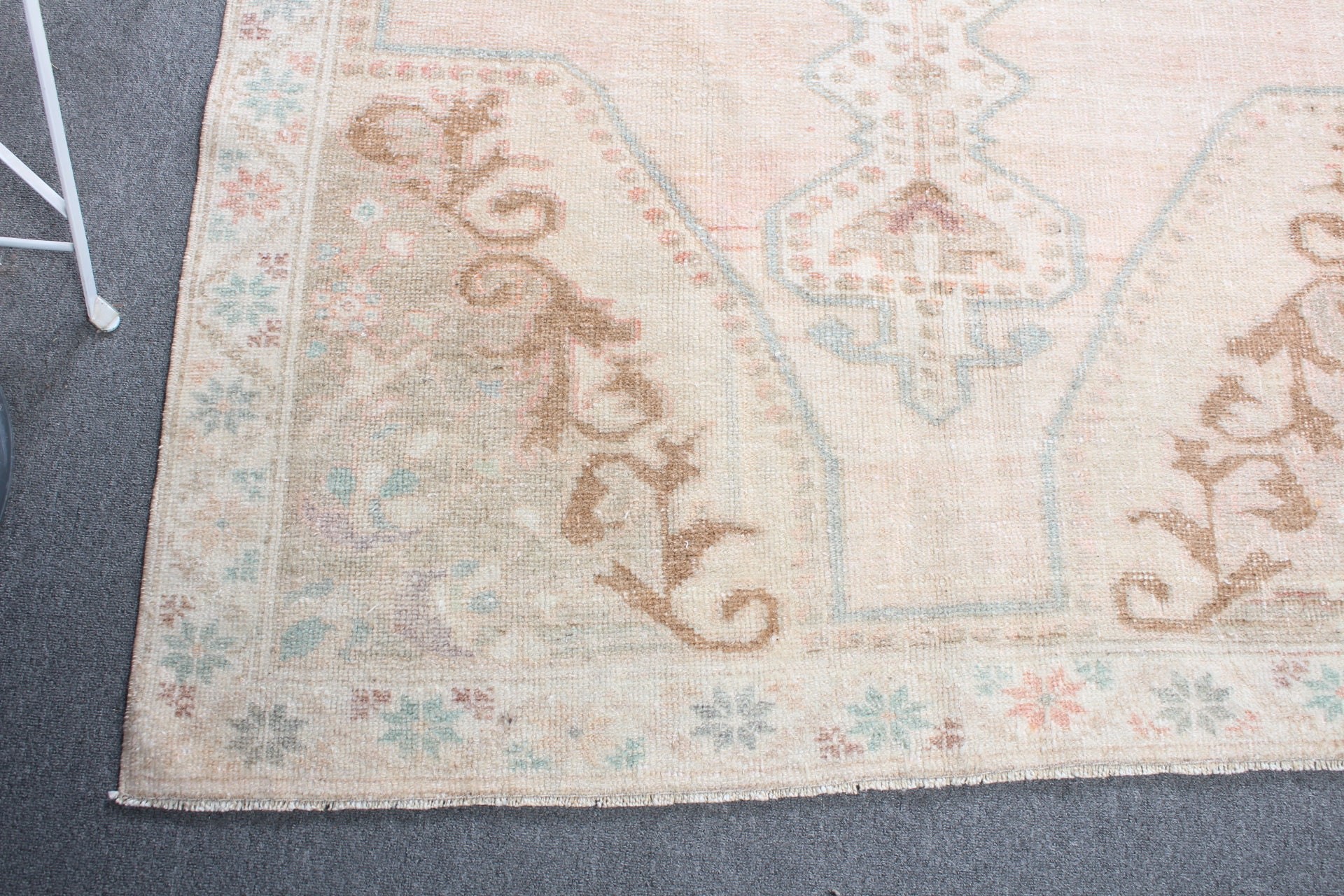 Beige Antique Rug, Vintage Rugs, Aztec Rug, Bedroom Rug, Turkish Rug, Nursery Rug, Boho Rug, Rugs for Floor, 4.5x7.4 ft Area Rugs, Wool Rug