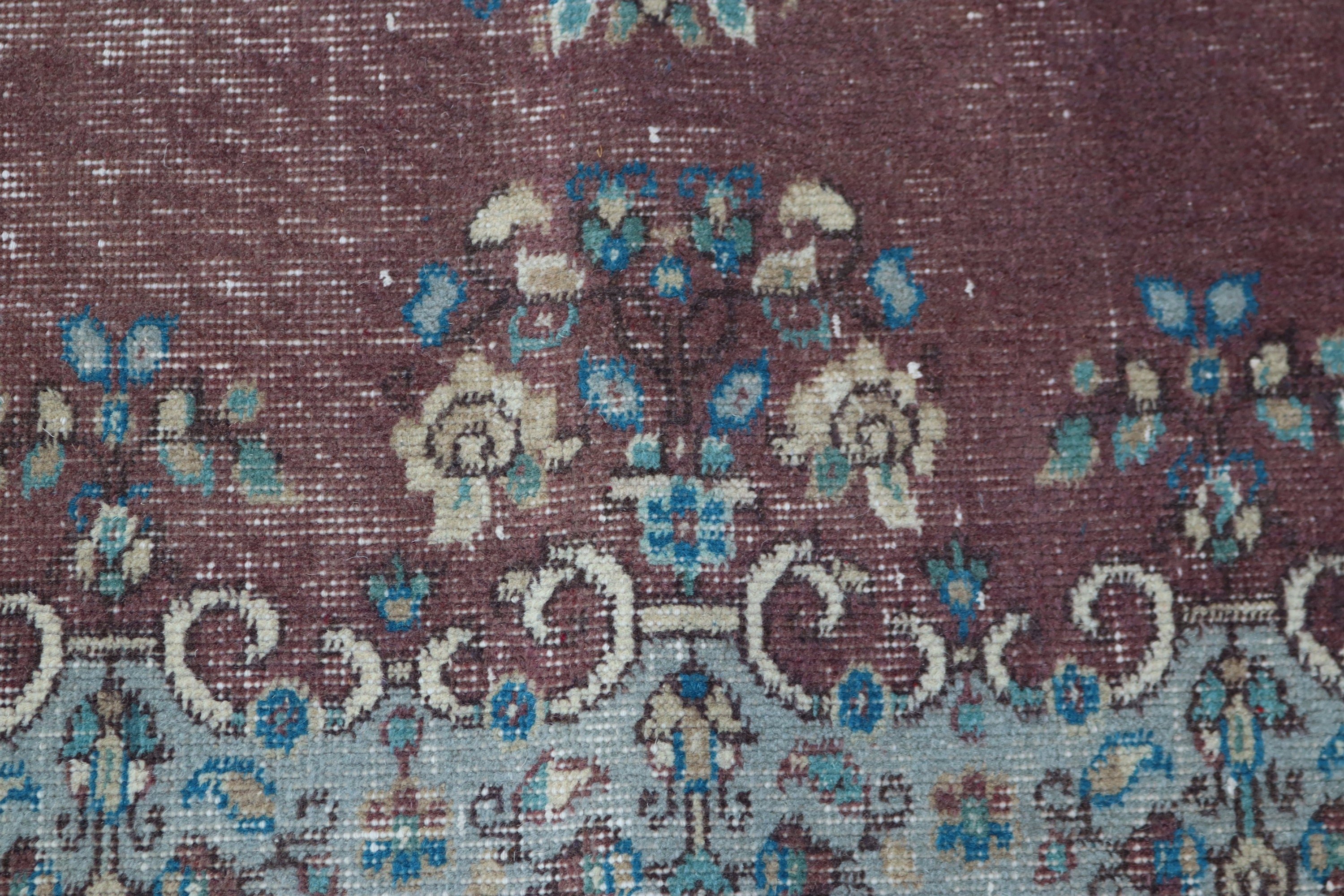 6,9x9,5 ft Büyük Halılar, Yemek Odası Halısı, Mor Soğuk Halı, Yatak Odası Halıları, Vintage Halılar, Türk Halıları, Geometrik Halı, Büyük Boho Halısı, Aztek Halısı