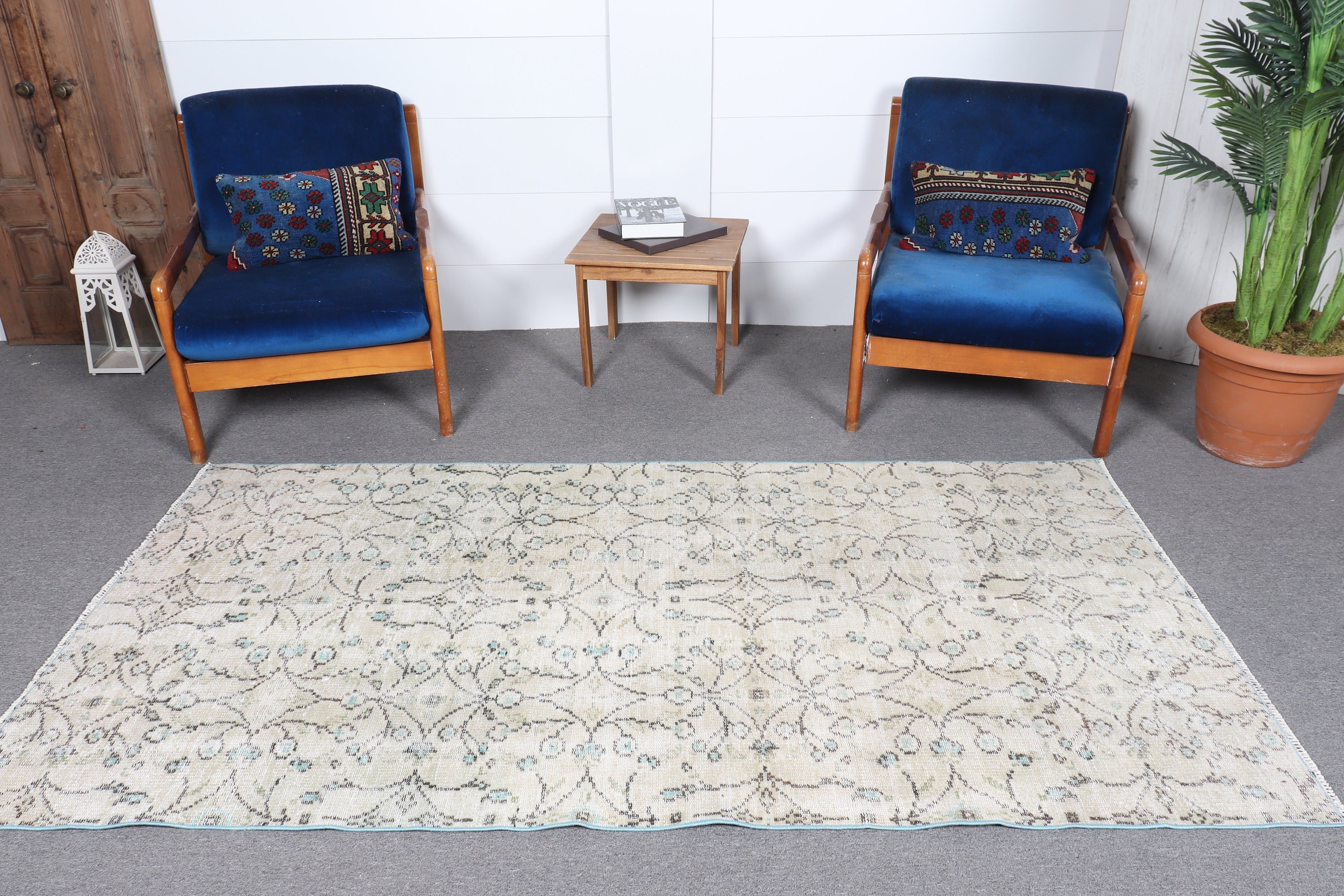Rugs for Bedroom, Bedroom Rugs, Custom Rug, Green Home Decor Rugs, 3.9x7.5 ft Area Rug, Floor Rugs, Indoor Rugs, Turkish Rug, Vintage Rugs