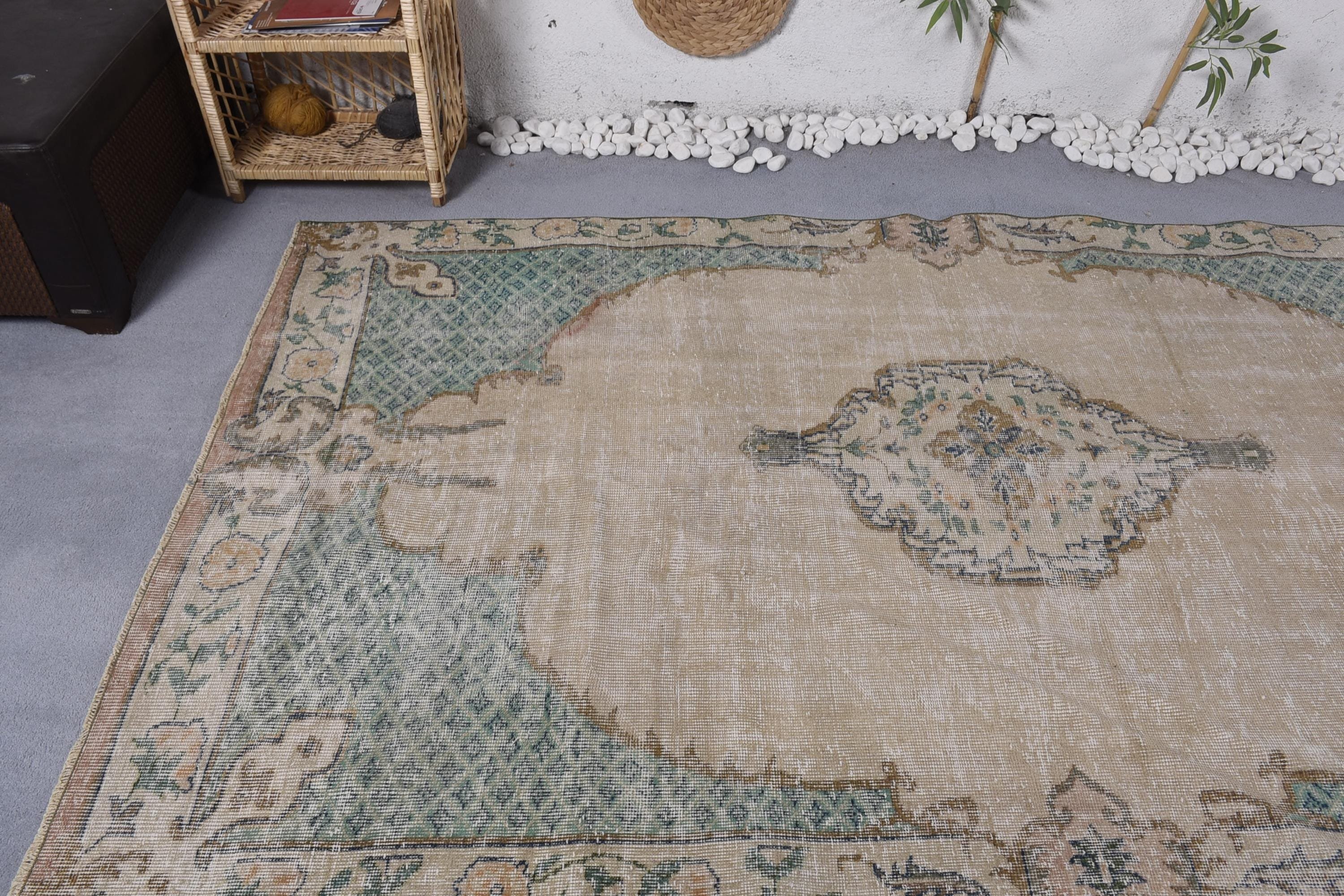 Yatak Odası Halıları, Türk Halıları, 5.1x9.1 ft Büyük Halılar, Yemek Odası Halıları, Vintage Halı, Mutfak Halıları, Yatak Odası Halıları, Bej Anadolu Halıları