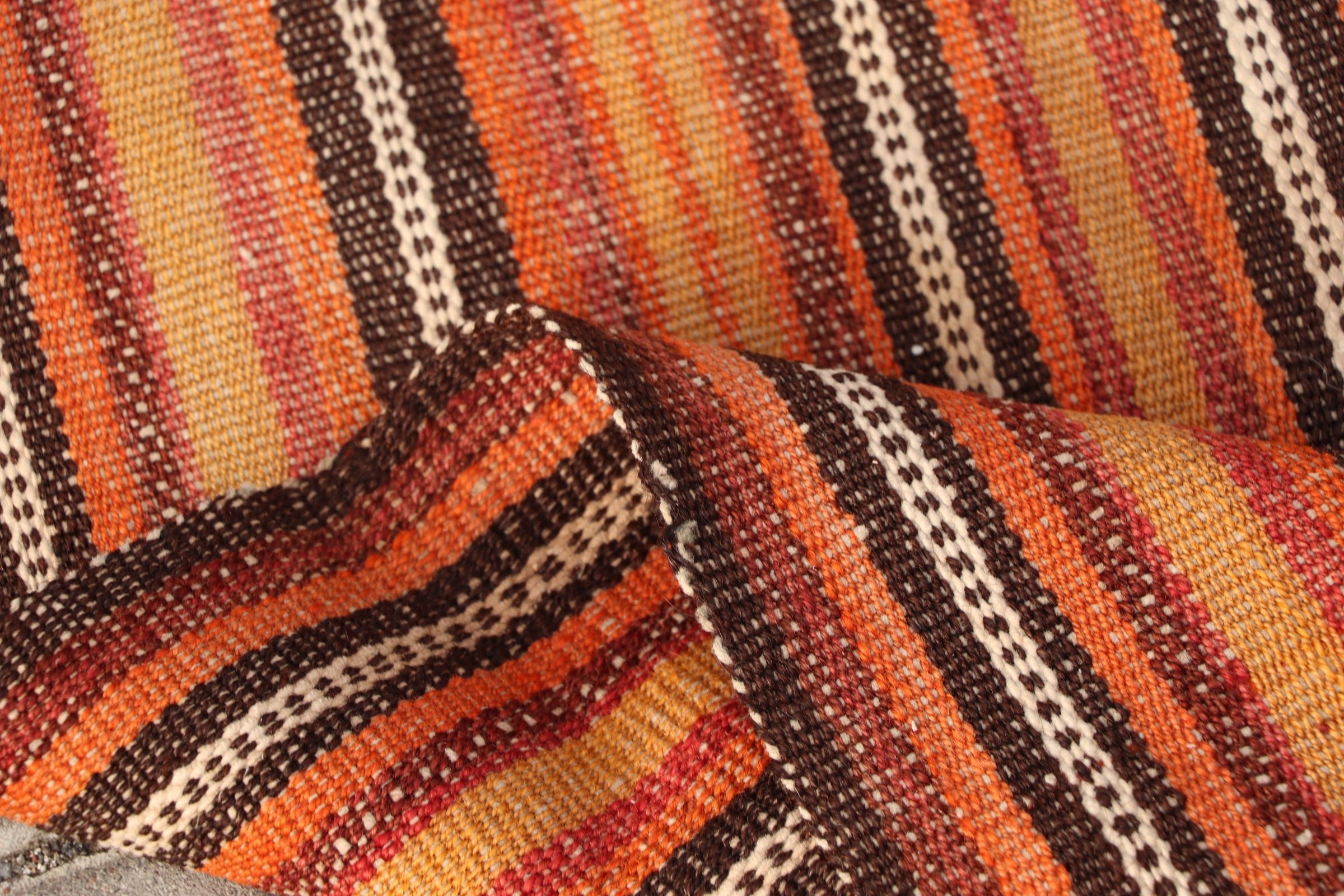 Antre Kilim, Yer Kilim, Antik Kilim, Turuncu Serin Kilim, Mutfak Kilim, Antre Kilim, 150x241 cm Oturma odası Kilim, Yer Kilim, Türk Kilim