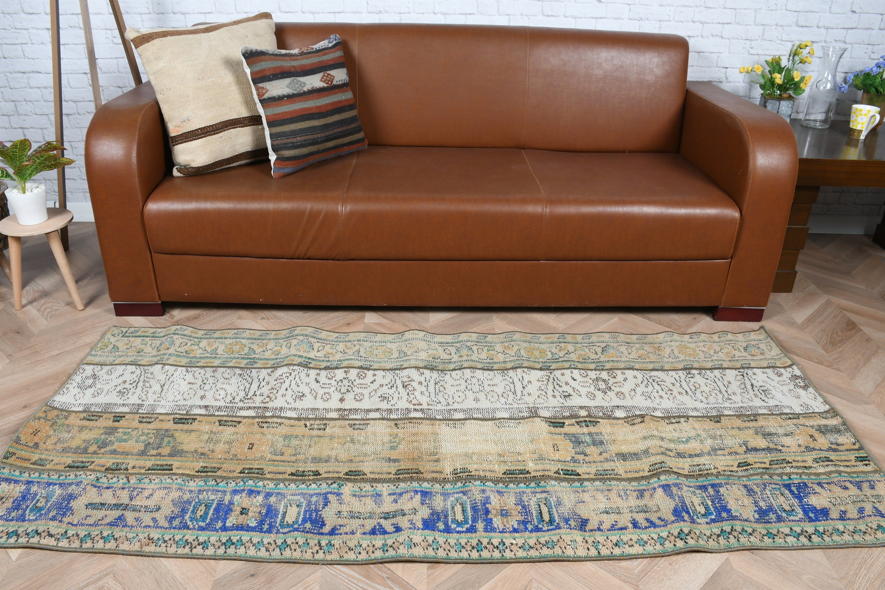 Giriş Halıları, Giriş Halıları, Soğuk Halı, Vintage Halı, Türk Halısı, Mutfak Halıları, Bej Antika Halı, Yatak Odası Halısı, 2,7x6,4 ft Accent Halı