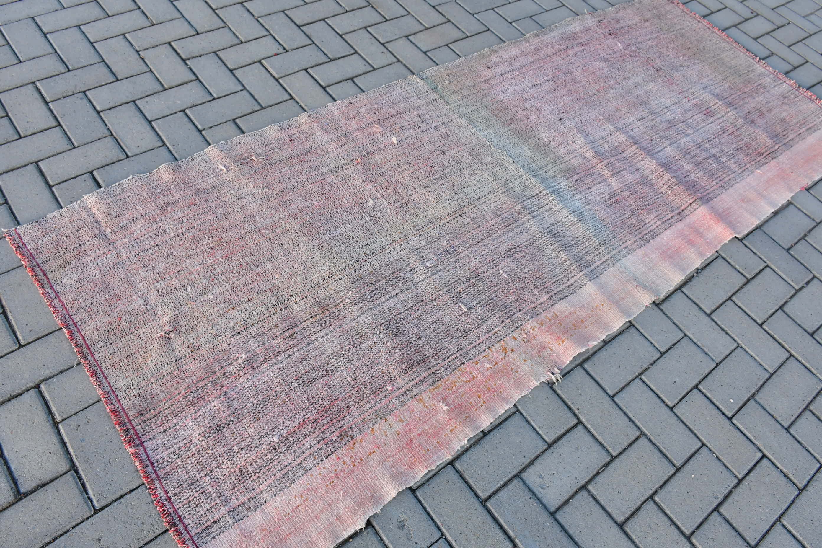 3.4x8.2 ft Area Rug, Turkish Rug, Moroccan Rug, Dining Room Rug, Antique Rugs, Kilim, Office Rug, Indoor Rug, Pink Cool Rug, Vintage Rug