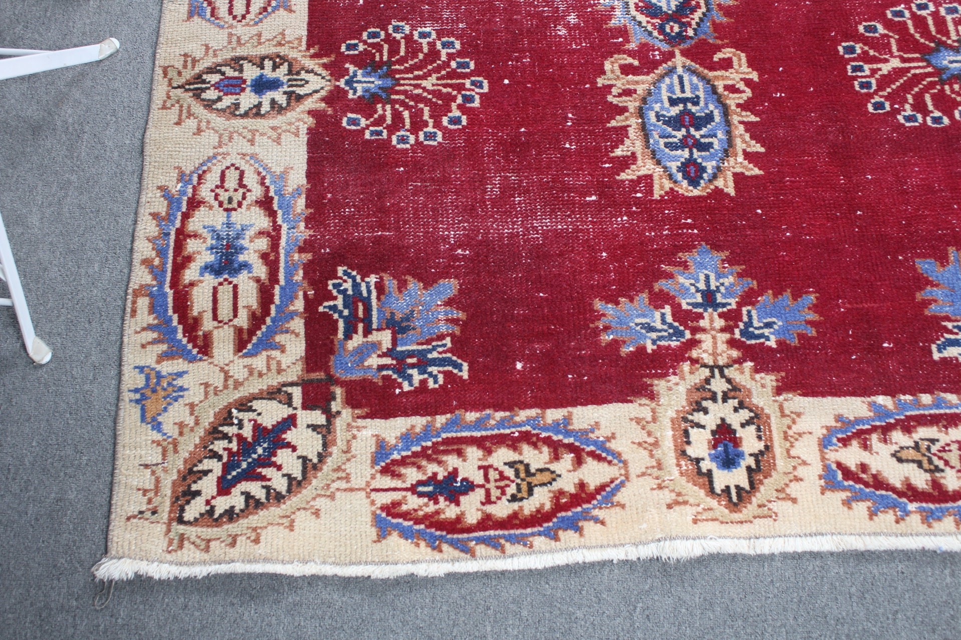 Turkish Rug, Red Moroccan Rugs, Nursery Rugs, Vintage Rugs, Anatolian Rug, Natural Rugs, 4.4x6.6 ft Area Rug, Dining Room Rug