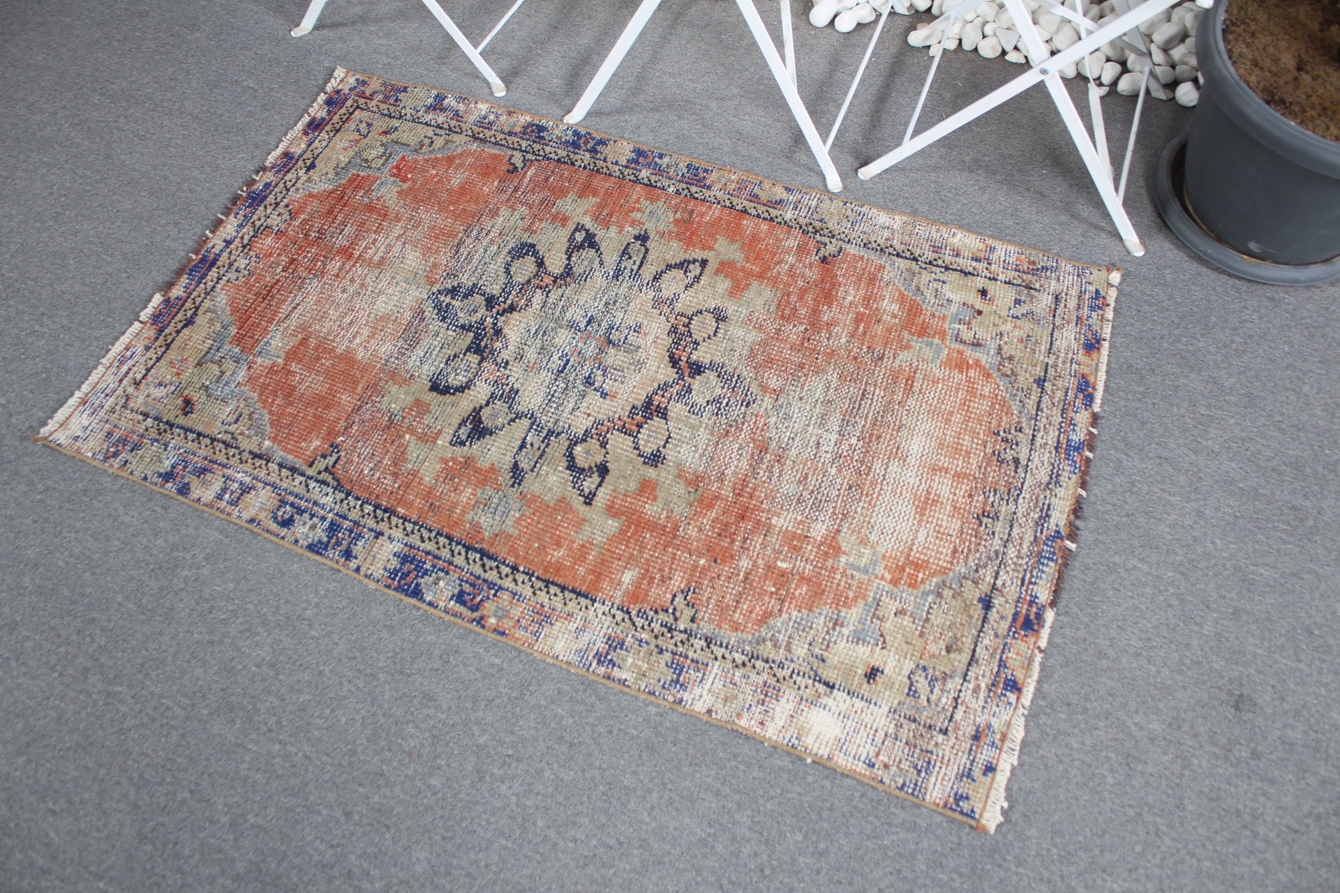 Araba Paspas Halısı, Antika Halılar, 2.7x4.2 ft Küçük Halılar, Banyo Halısı, Vintage Halı, Türk Halısı, Yeşil Anadolu Halısı, Çocuk Odası Halıları, Mutfak Halıları