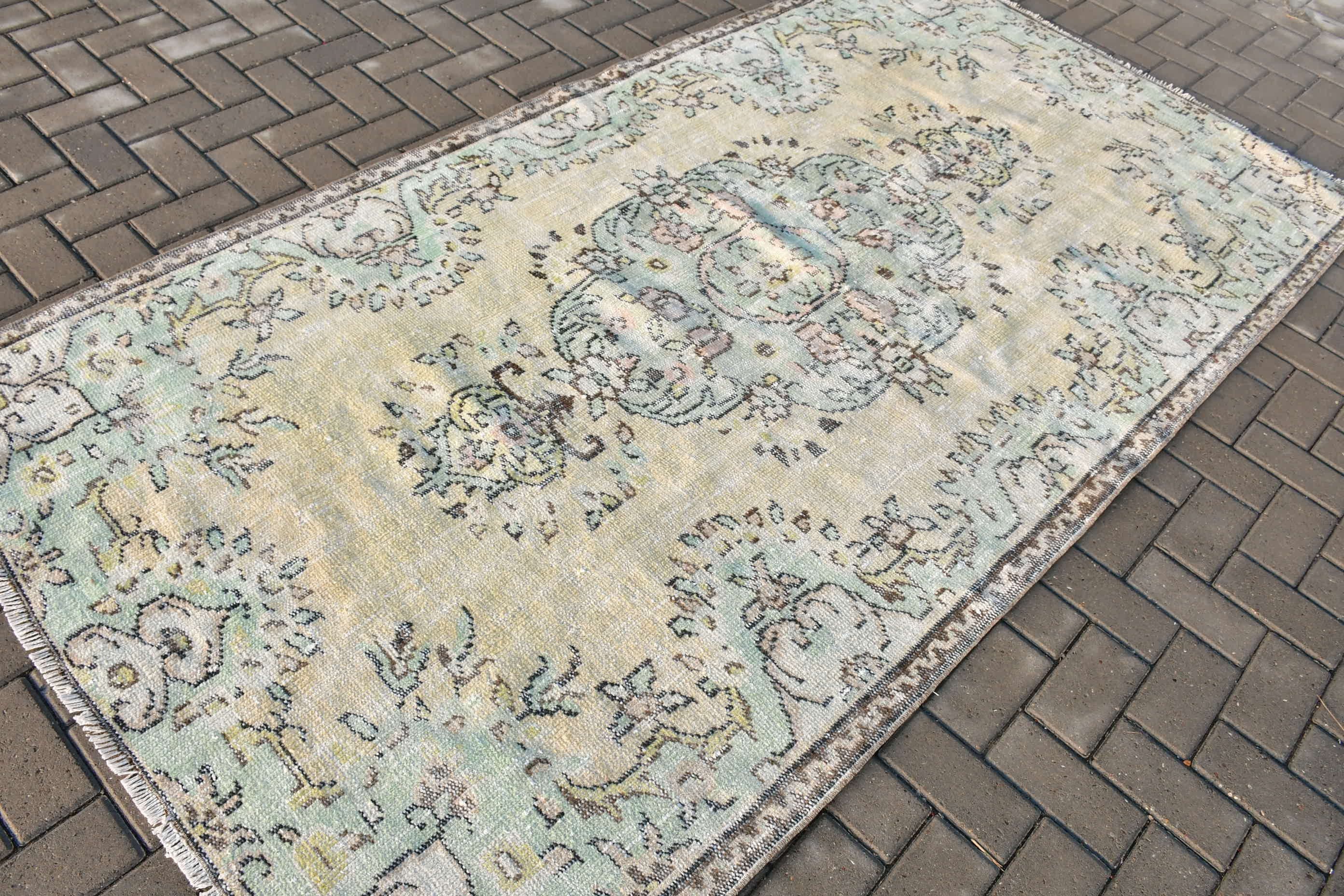 Dining Room Rug, 4.6x8.7 ft Large Rugs, Old Rugs, Turkish Rug, Oushak Rugs, Anatolian Rug, Bedroom Rugs, Vintage Rug, Beige Home Decor Rugs