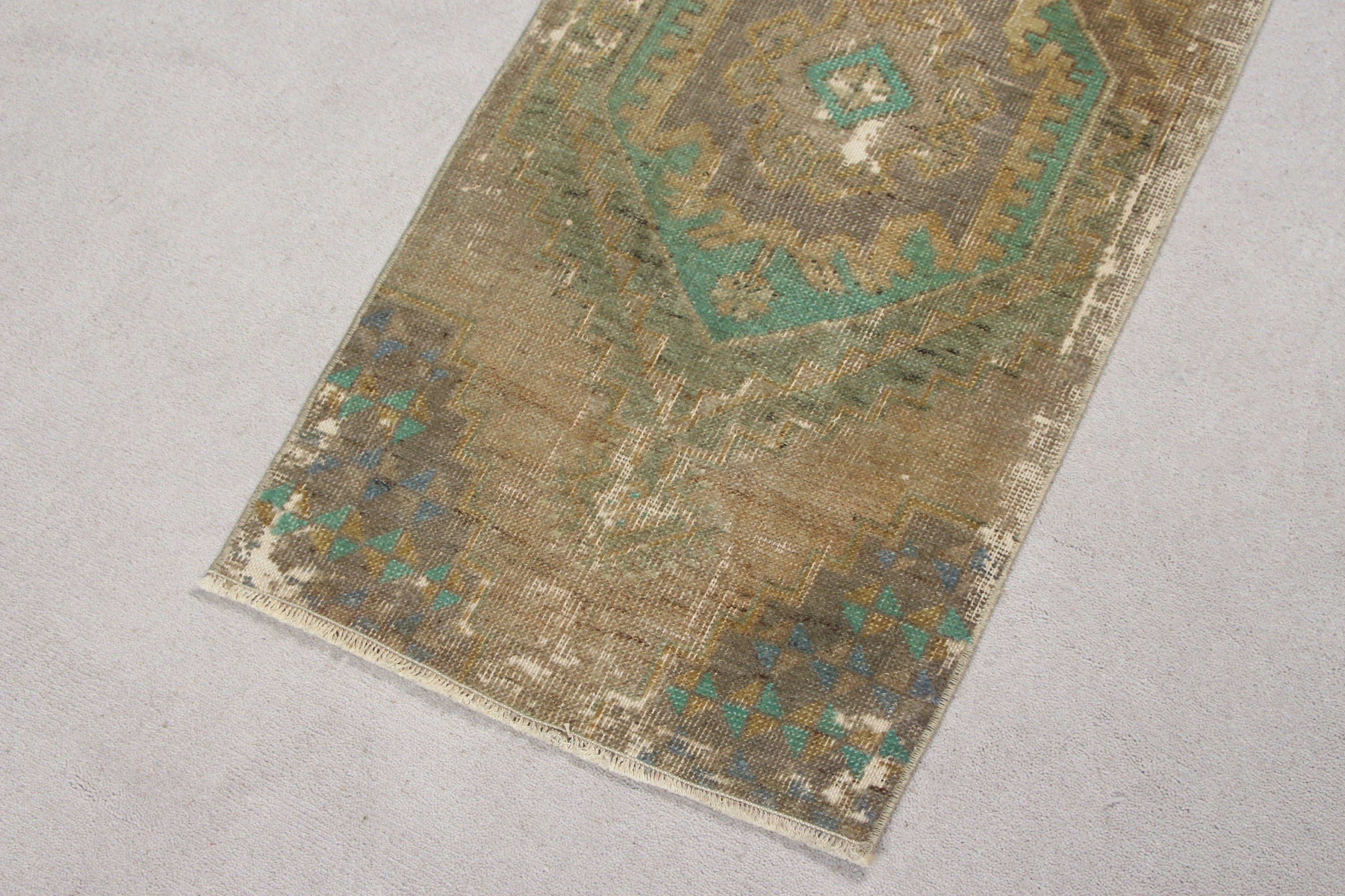 Bedroom Rug, Anatolian Rug, Green Cool Rug, Rugs for Kitchen, Vintage Rugs, Nursery Rugs, Turkish Rug, Car Mat Rugs, 1.5x3.1 ft Small Rug