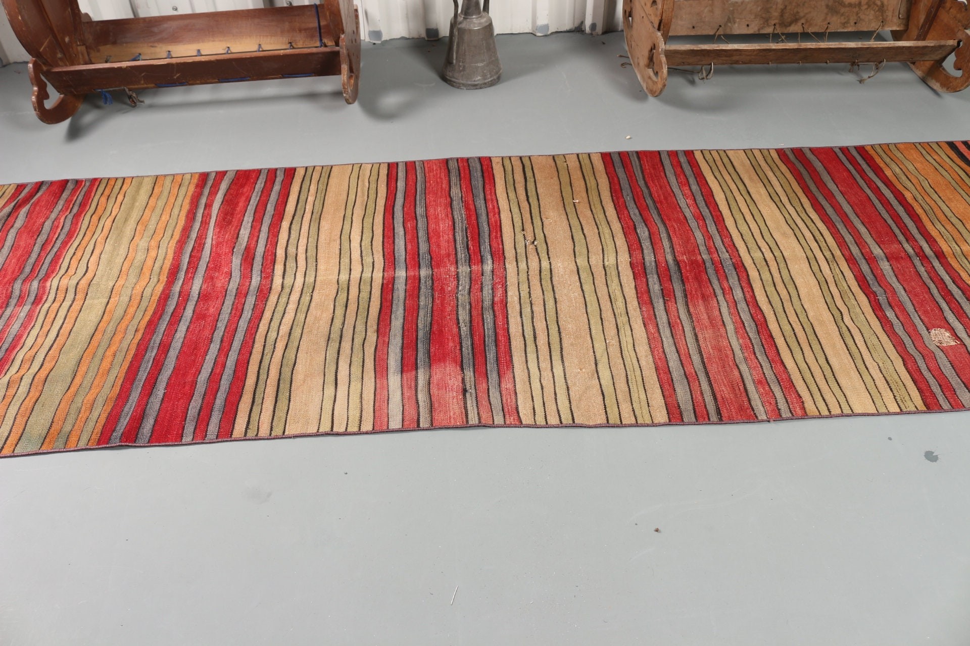 Kilim, Vintage Halılar, Kırmızı Oryantal Halı, Oryantal Halı, Koridor Halısı, Mutfak Halısı, Yurt Halıları, Türk Halısı, 3.2x11.6 ft Yolluk Halısı, Koridor Halısı