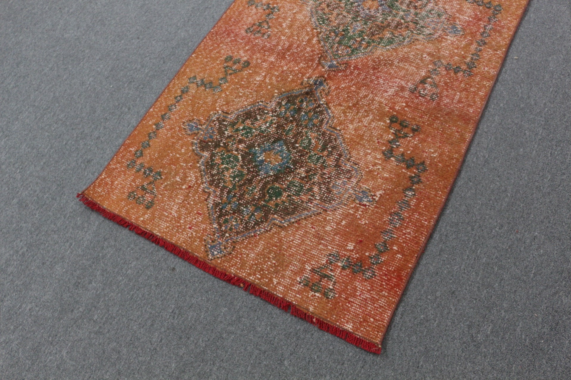 Bedroom Rug, Antique Rug, Door Mat Rug, Red Anatolian Rug, Hand Knotted Rug, 2.8x4.2 ft Small Rug, Vintage Rugs, Kitchen Rugs, Turkish Rugs