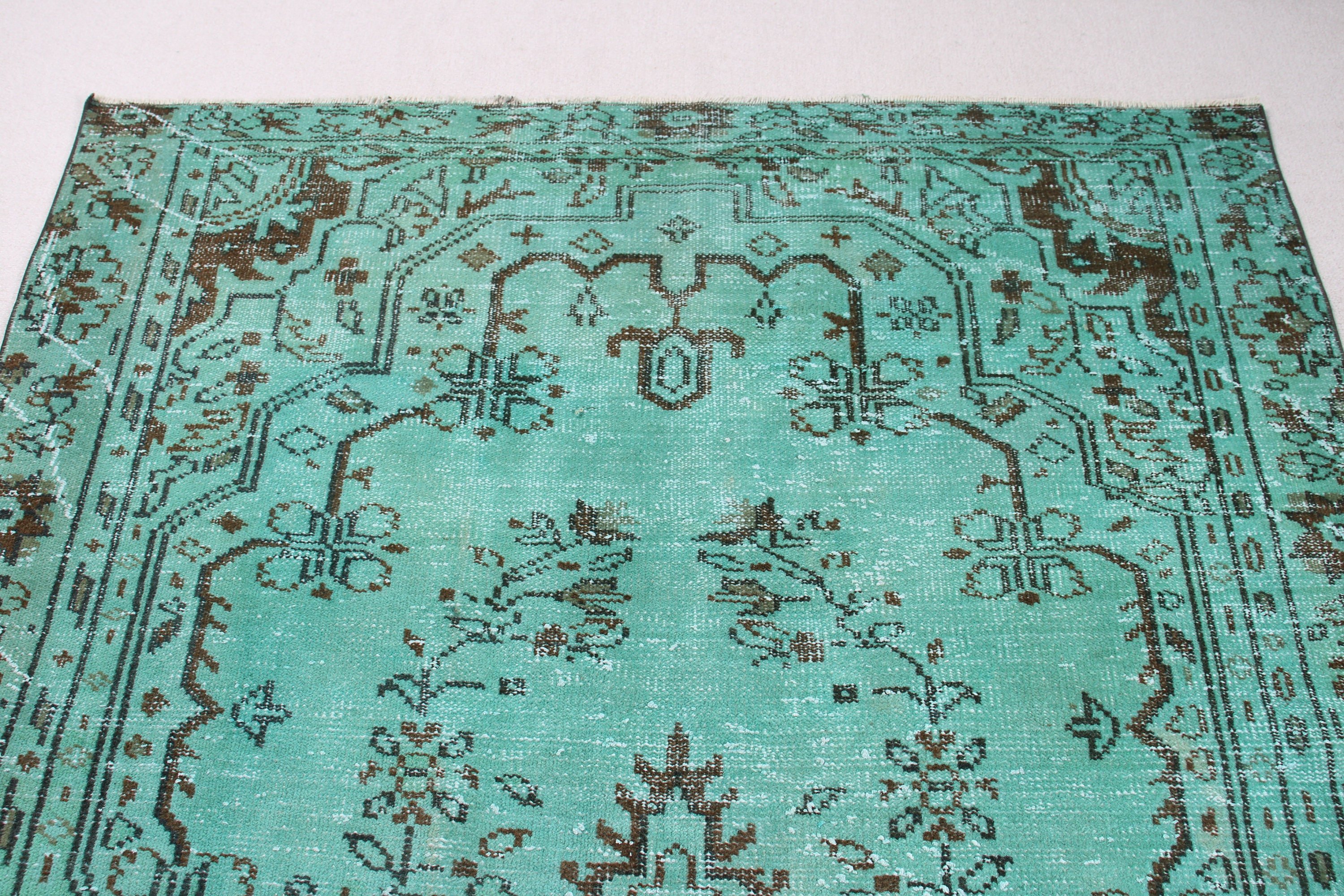 Green Oriental Rug, Moroccan Rug, Luxury Rugs, 5.3x9.8 ft Large Rugs, Large Boho Rug, Large Vintage Rug, Turkish Rugs, Vintage Rugs