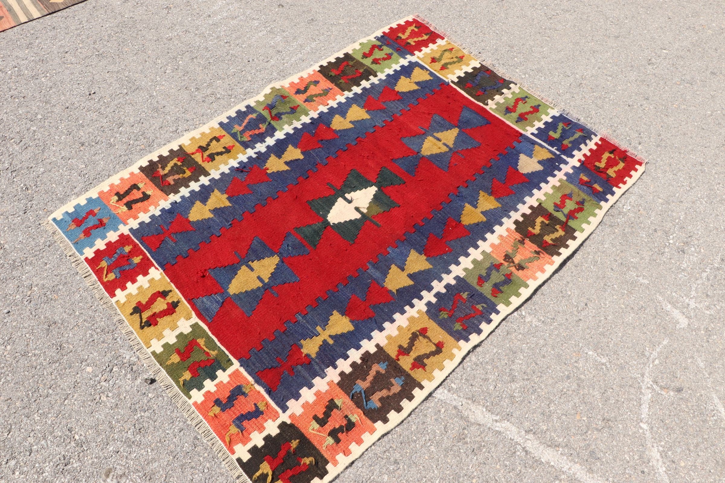 Kabile Halıları, 3,6x4,9 ft Accent Halı, Vintage Halı, Havalı Halı, Kilim, Fas Halısı, Kırmızı Oryantal Halı, Yatak Odası Halısı, Mutfak Halıları, Türk Halısı