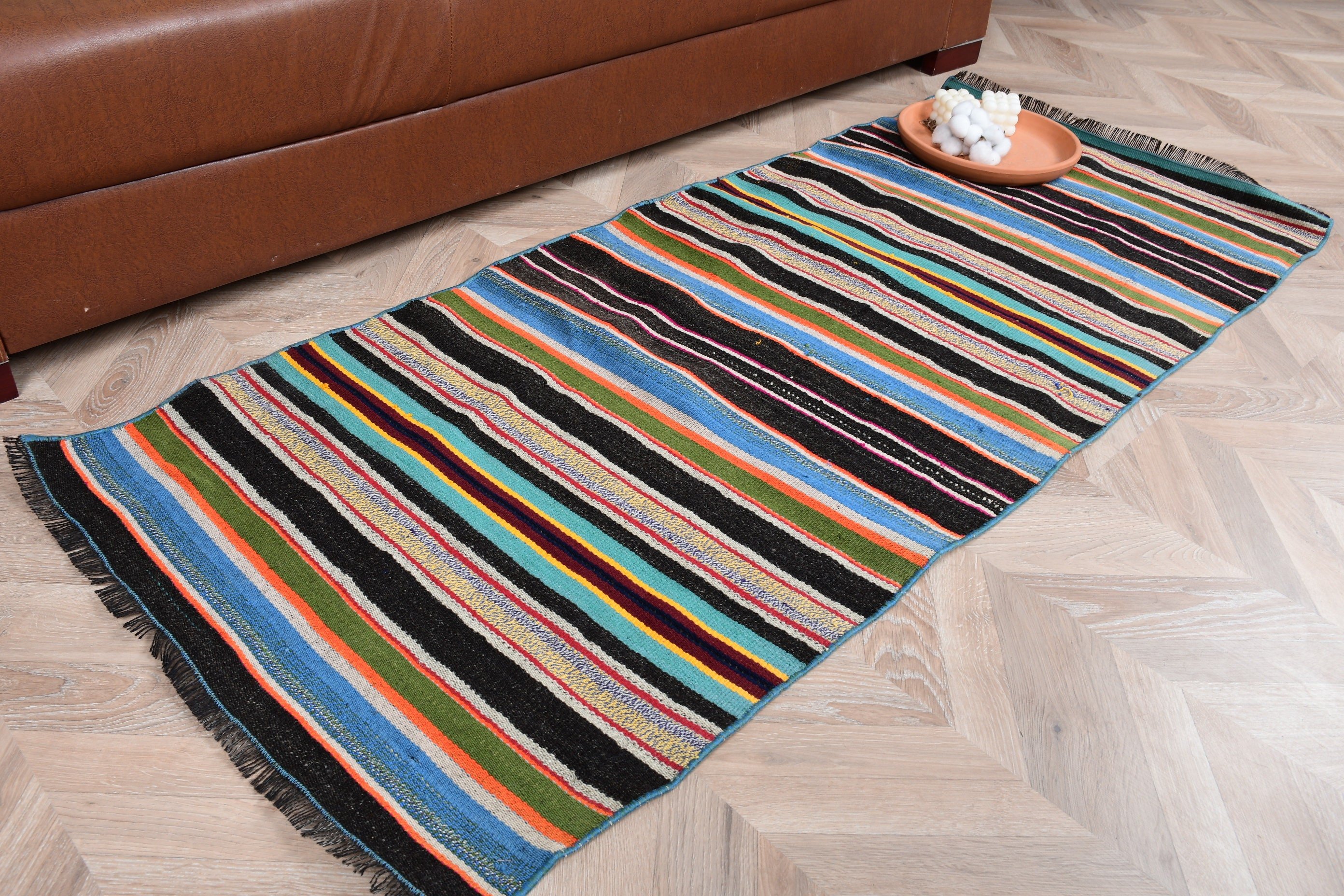 Araba paspası Kilim, Duvar Kilim, 69x169 cm Küçük Kilim, Yatak odası Kilim, Anadolu Kilim, Nostaljik Kilim, Mavi Yatak odası Kilim