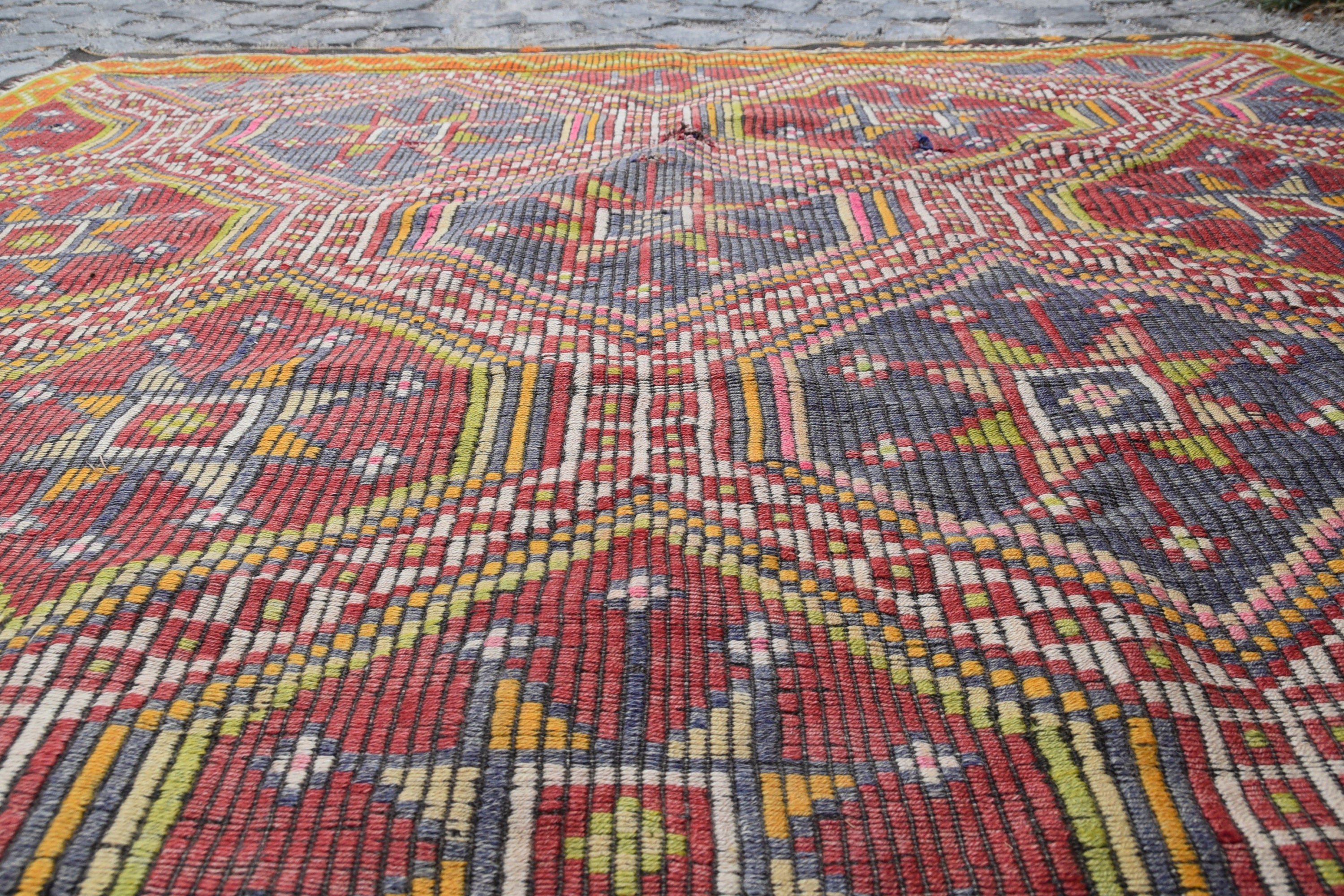 Salon Halıları, Yemek Odası Halısı, Salon Halıları, Vintage Halılar, Oryantal Halı, Eski Halı, Ev Dekor Halısı, Türk Halısı, Kilim, 6.2x10.5 ft Büyük Halı