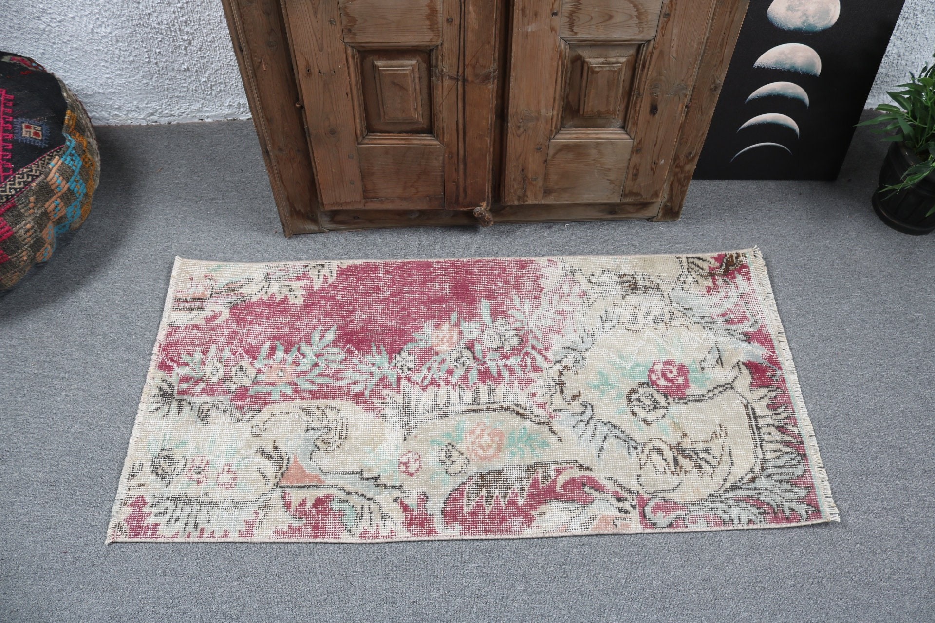 2x4 ft Küçük Halı, Oushak Halıları, Vintage Halılar, Yer Halıları, Mor Açıklama Halıları, Giriş Halıları, Araba Paspas Halıları, Mutfak Halıları, Türk Halısı