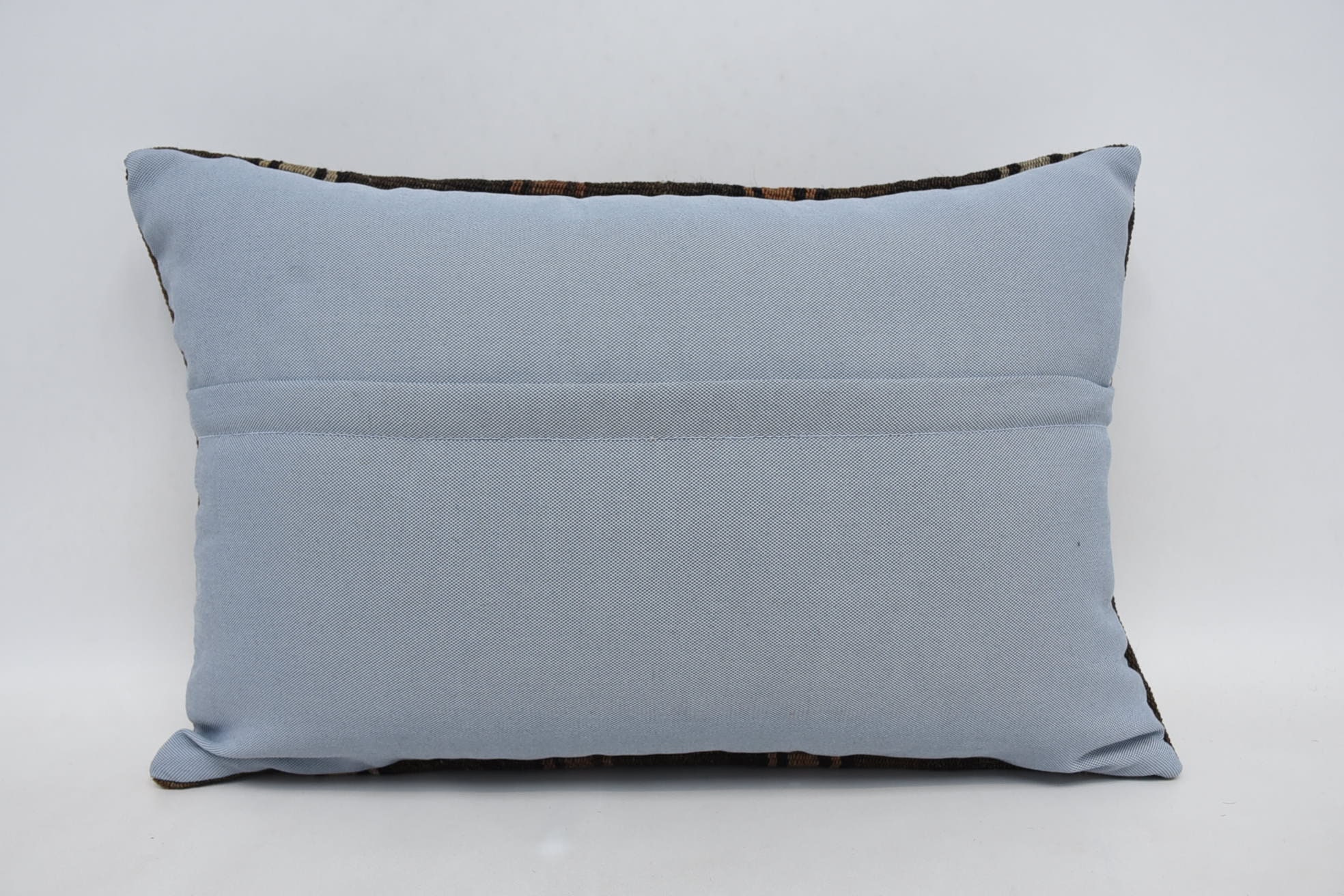 Farmhouse Pillow Sham, Decorative Pillow Case, Kilim Pillow Cover, Boho Pillow, 16"x24" Brown Pillow Cover, Home Decor Pillow