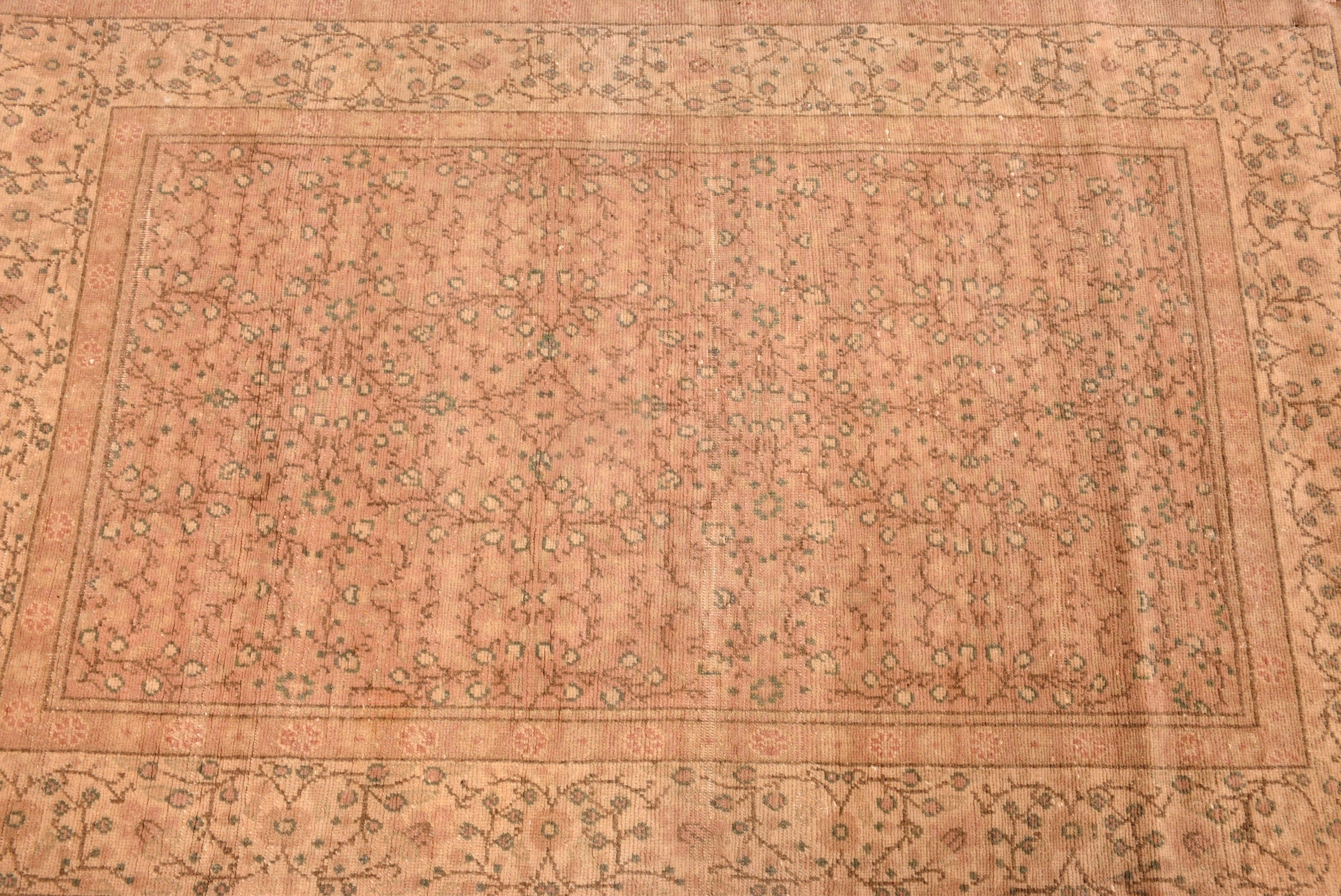 Boho Halıları, Aztek Halısı, Yatak Odası Halıları, Vintage Halı, Ev Dekorasyonu Halıları, 3,1x5 ft Vurgulu Halılar, Yatak Odası Halıları, Turuncu Oryantal Halılar, Türk Halısı