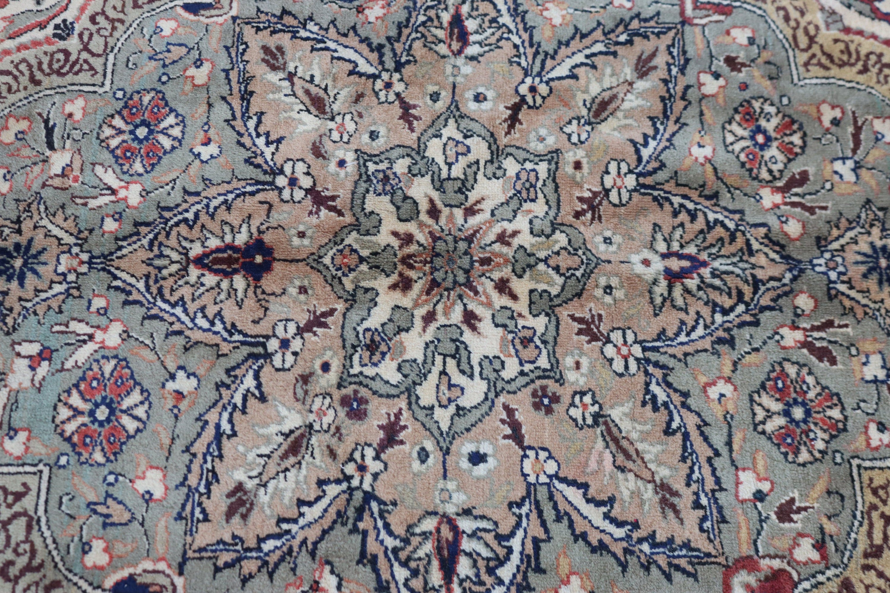 Aztek Halısı, Bej Modern Halılar, 6.5x10.3 ft Büyük Halılar, Yemek Odası Halısı, El Dokuma Halılar, Vintage Halı, Yatak Odası Halısı, Türk Halısı