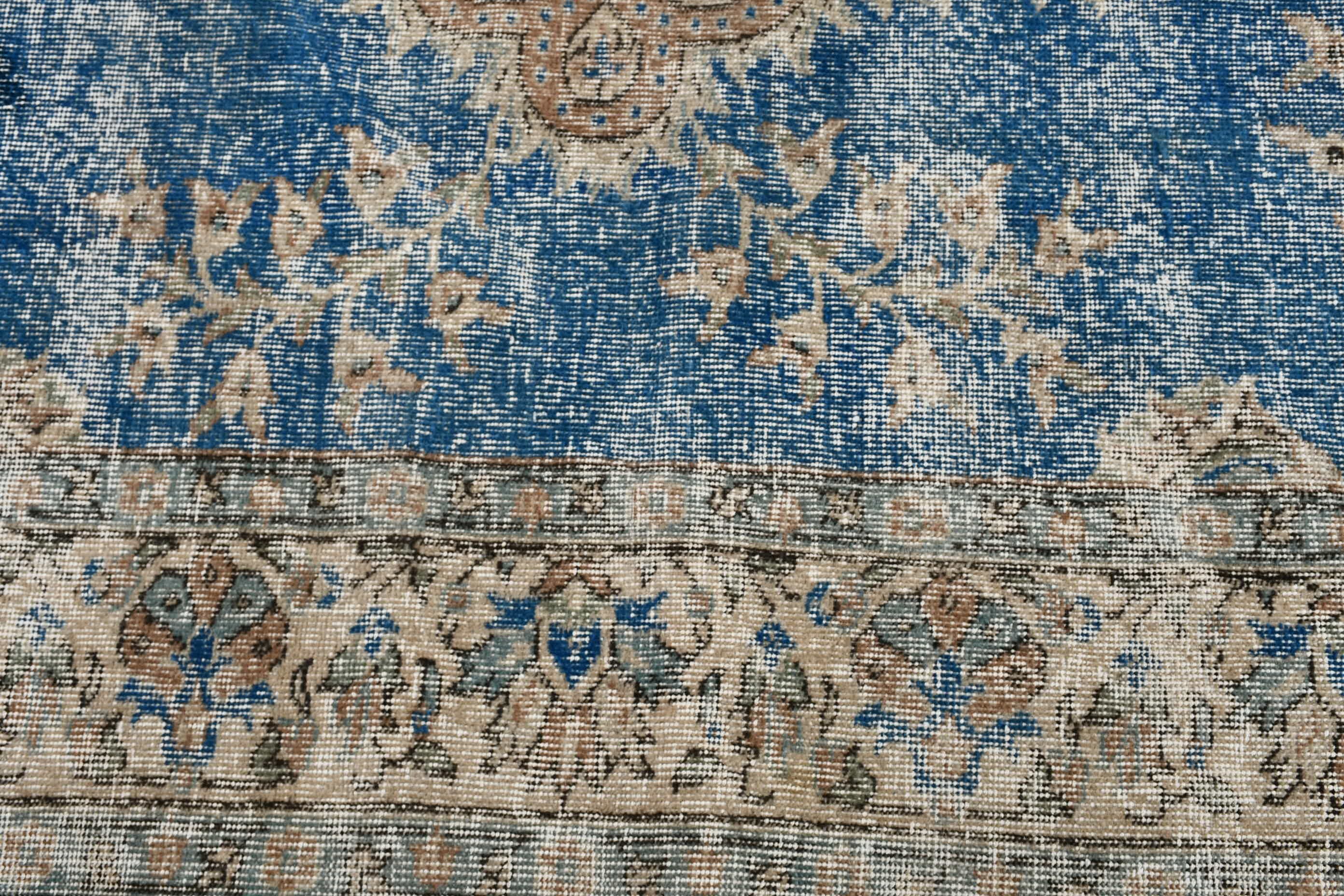 Cool Rug, 2.3x8.2 ft Runner Rug, Stair Rug, Rugs for Runner, Home Decor Rugs, Vintage Rugs, Turkish Rug, Corridor Rug, Blue Wool Rug