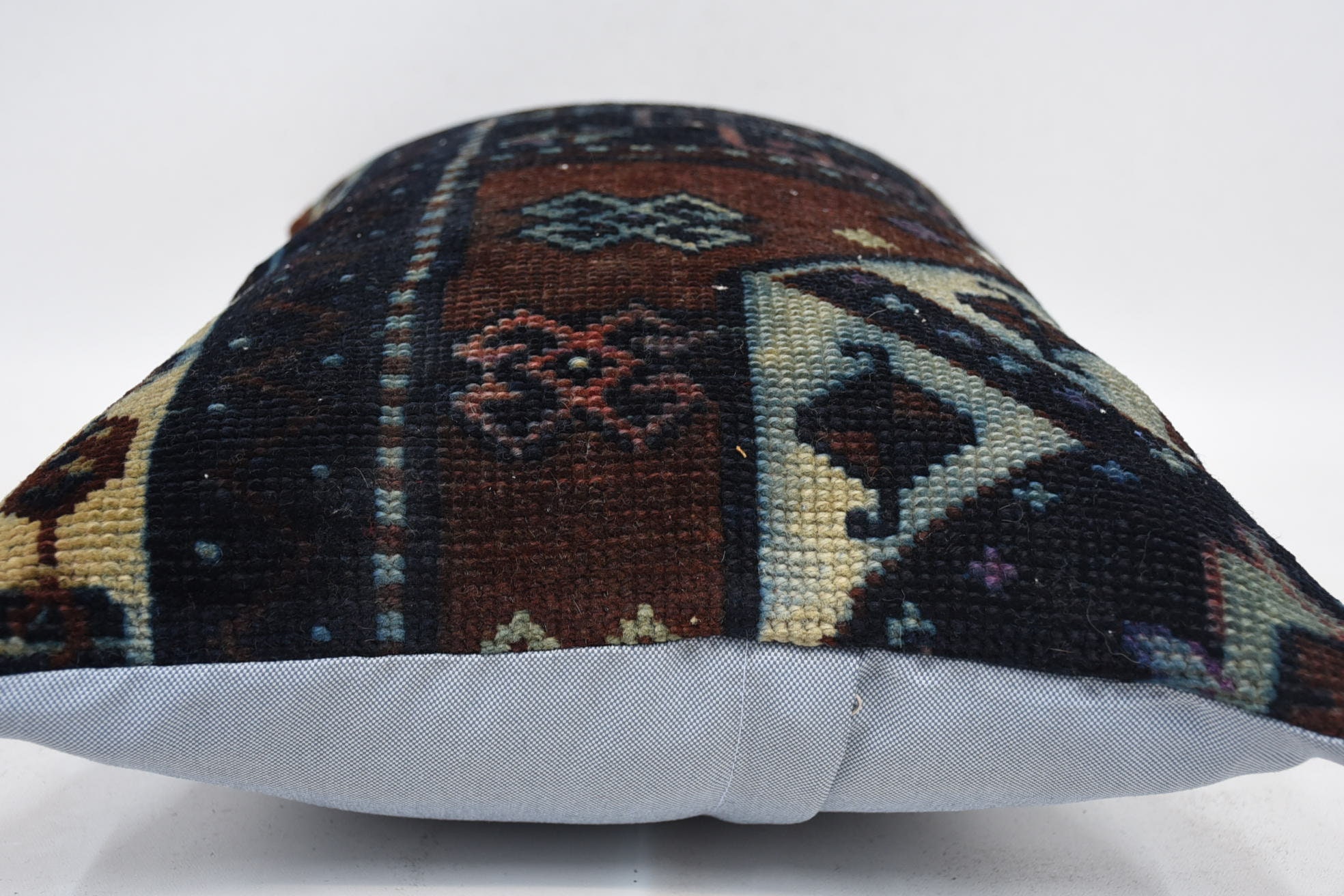 Turkish Pillow, Wholesale Pillow, 16"x24" Blue Cushion, Interior Designer Pillow, Boho Pillow Sham Cover, Patio Pillow Sham