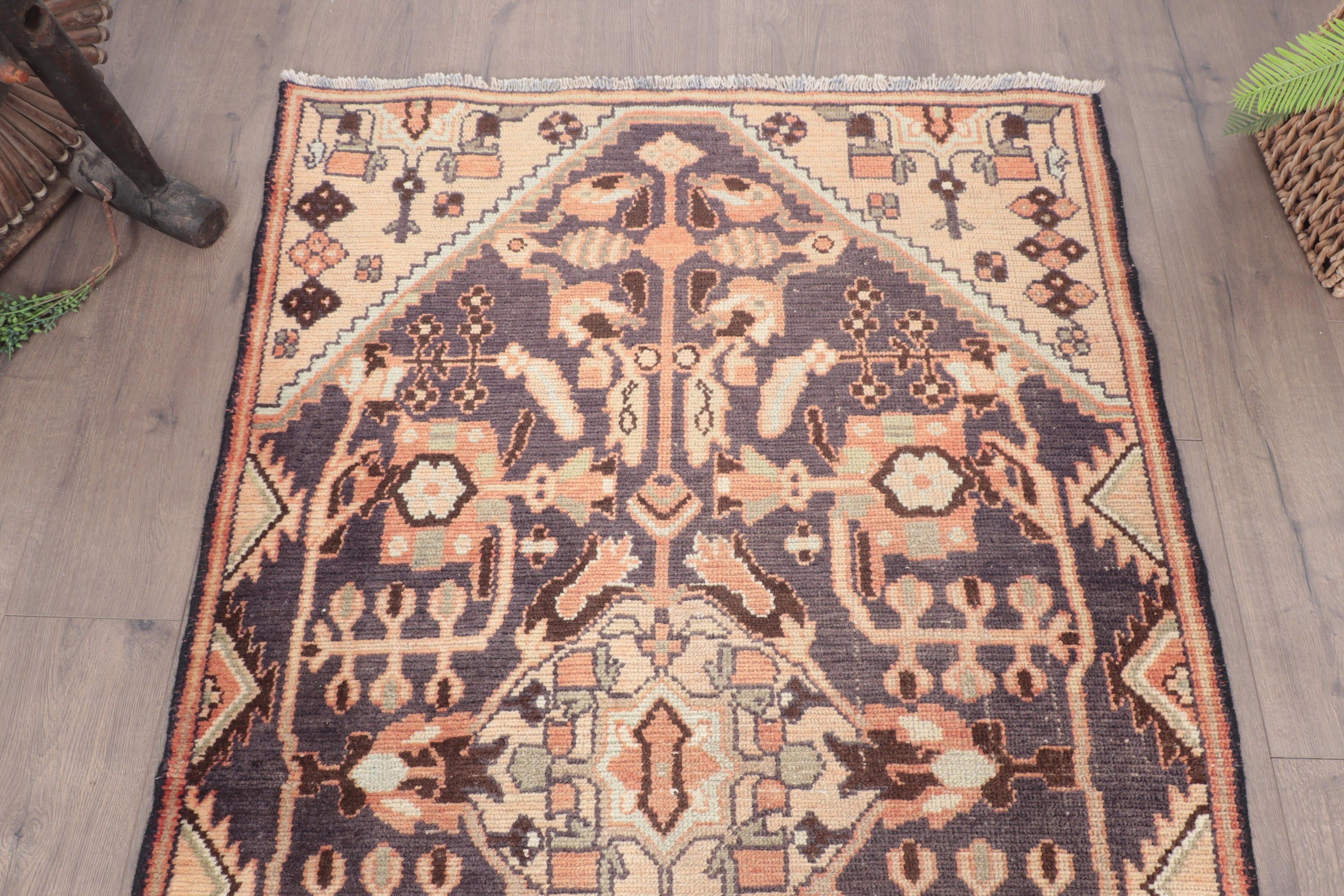 Mavi Antika Halılar, 3,6x6,1 ft Vurgulu Halılar, Mutfak Halısı, Anadolu Halıları, Dekoratif Halı, Türk Halısı, Vintage Halı, Yer Halısı, Düz Dokuma Halılar