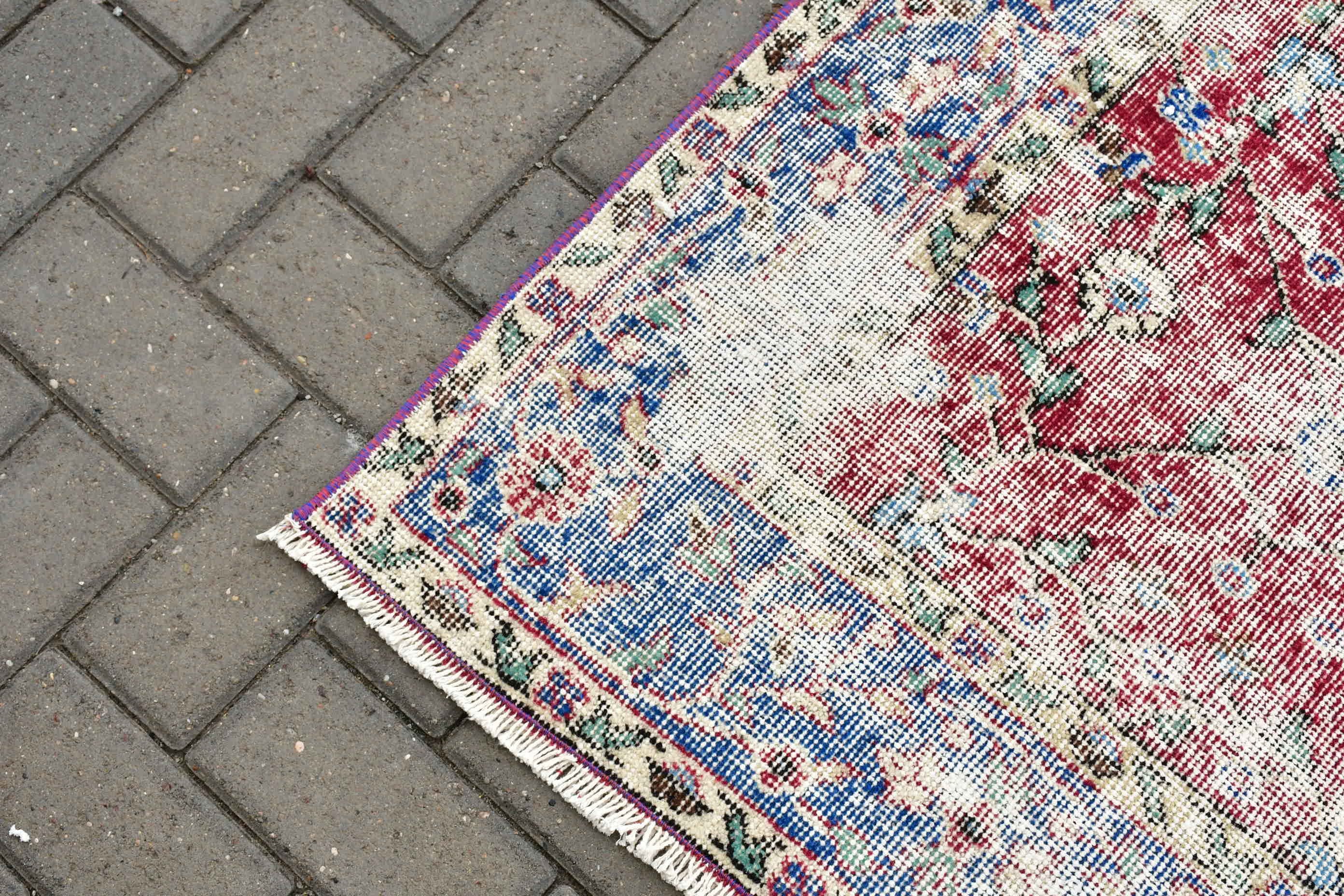 Sessiz Halı, 4.8x12.6 ft Runner Halısı, Vintage Halı, Mutfak Halıları, Koridor Halısı, Koridor Halıları, Türk Halıları, Fas Halıları, Kırmızı Oryantal Halı