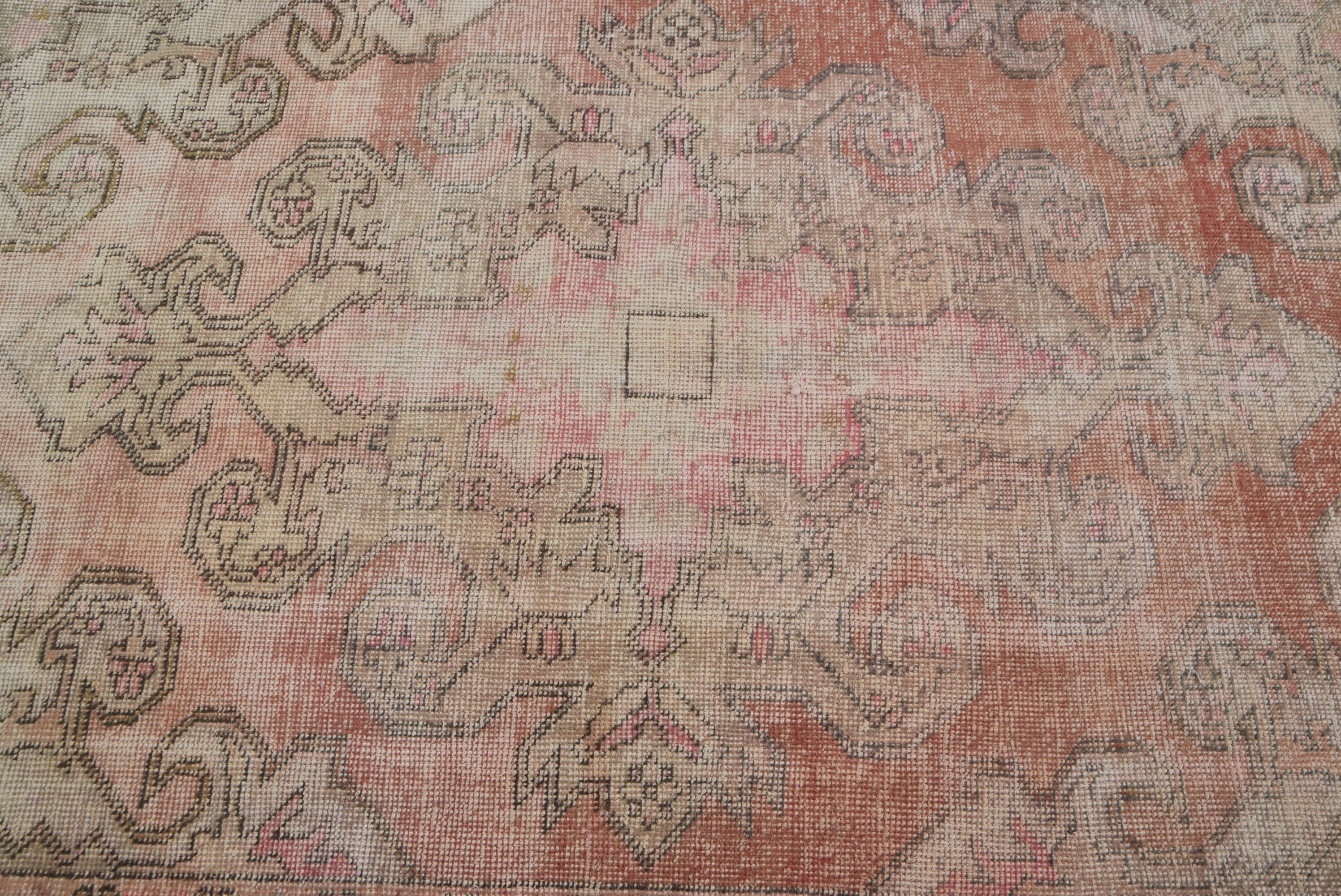 Red Moroccan Rugs, Wool Rug, Vintage Rug, Turkish Rug, Rugs for Dining Room, Kitchen Rug, 4.5x7 ft Area Rugs, Nursery Rugs