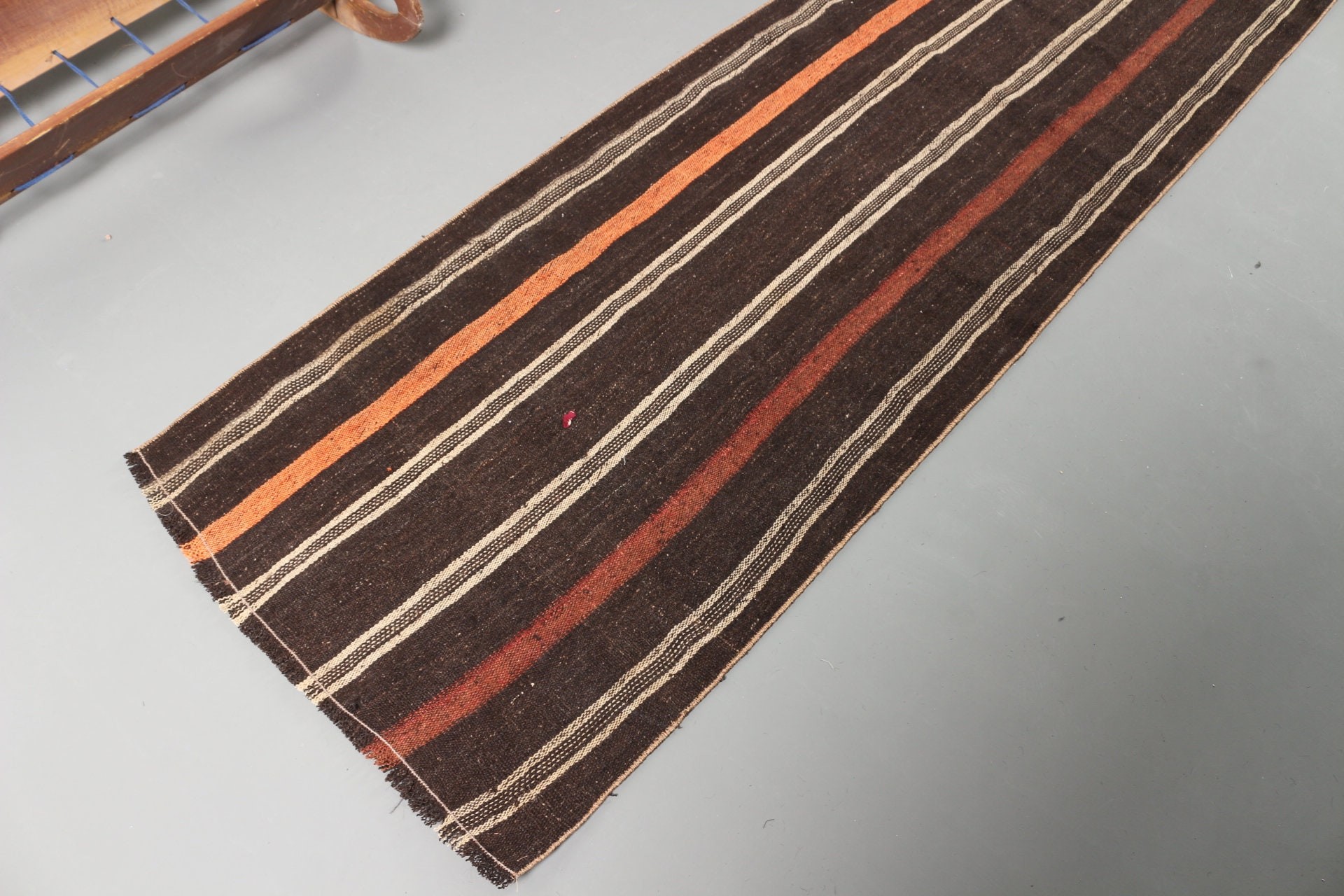 Kilim, Oryantal Halı, Koridor Halısı, Vintage Halılar, Türk Halısı, 2.4x8.8 ft Runner Halısı, Antika Halılar, Merdiven Halıları, Siyah Oushak Halısı, Türkiye Halısı