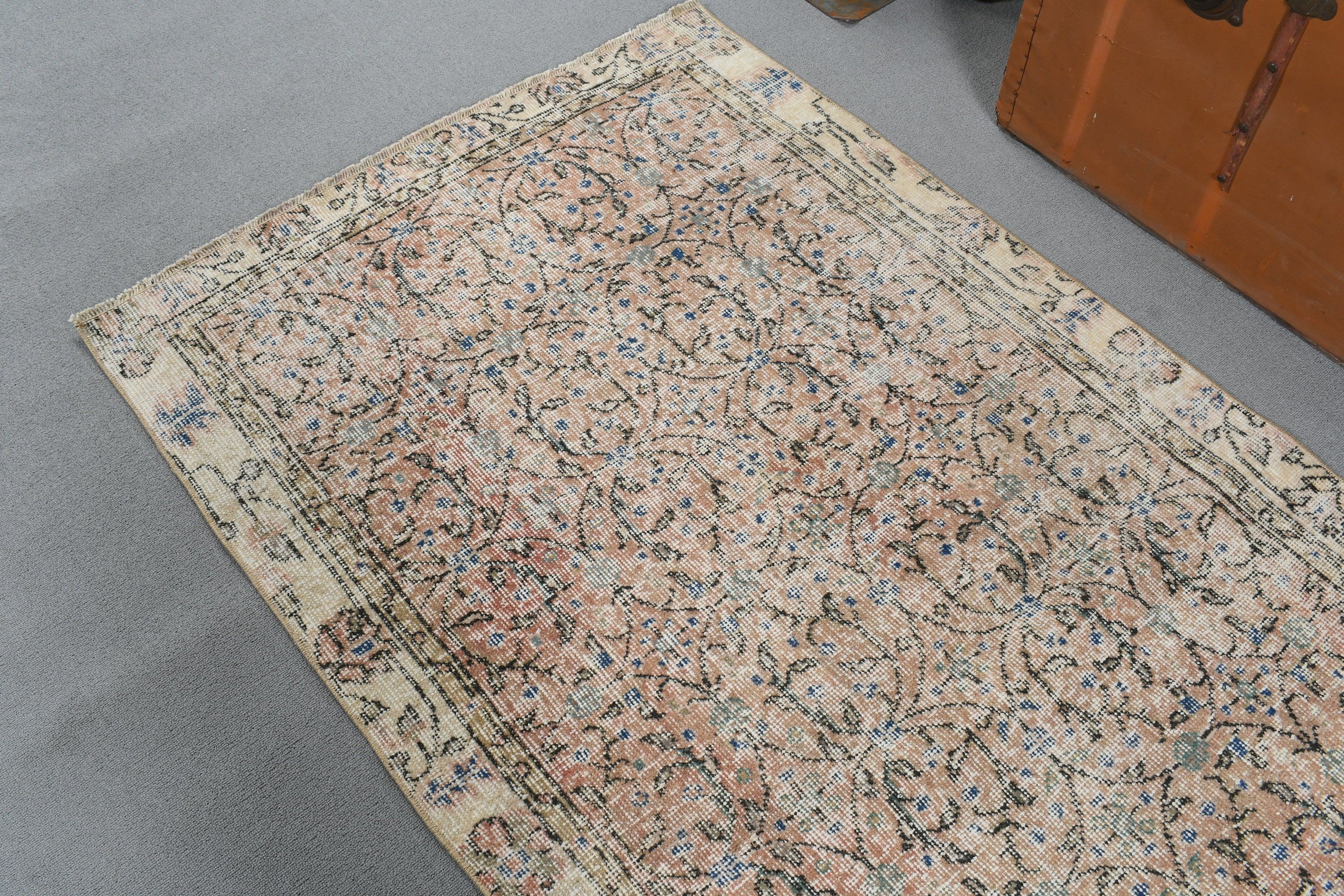 Turkish Rugs, Nursery Rug, 3.3x6.2 ft Accent Rug, Beige Luxury Rug, Turkey Rugs, Vintage Rugs, Floor Rug, Rugs for Bedroom