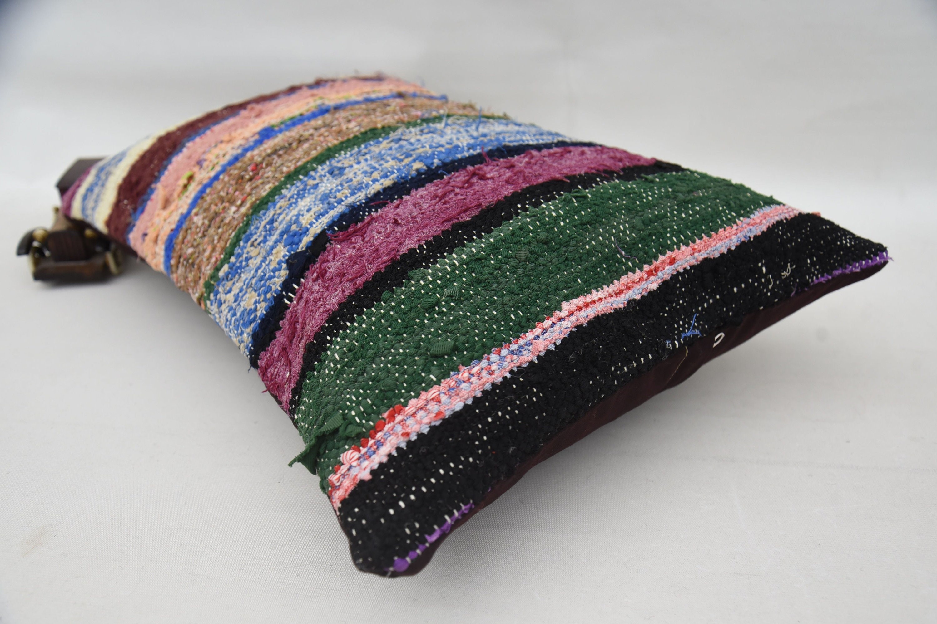 Pillow for Sofa, Outdoor Bolster Pillow Sham, Home Decor Pillow, 16"x24" Pink Pillow Sham, Neutral Throw Cushion, Kilim Pillow