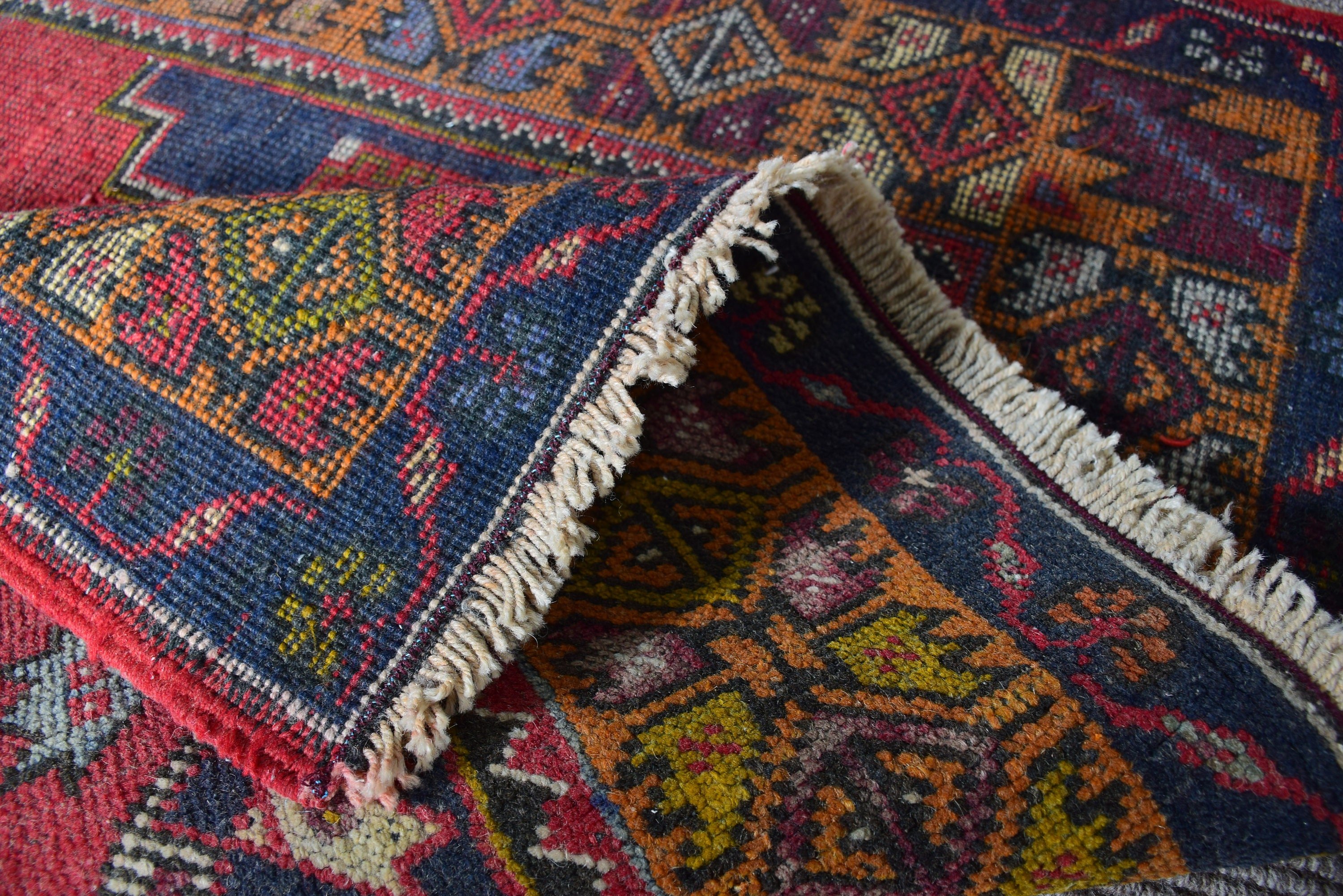 Yatak Odası Halısı, Vintage Halı, Türk Halısı, Yatak Odası Halıları, 3,3x5,2 ft Accent Halı, Yün Halı, Çocuk Halısı, Dekoratif Halı, Gökkuşağı Soğuk Halı