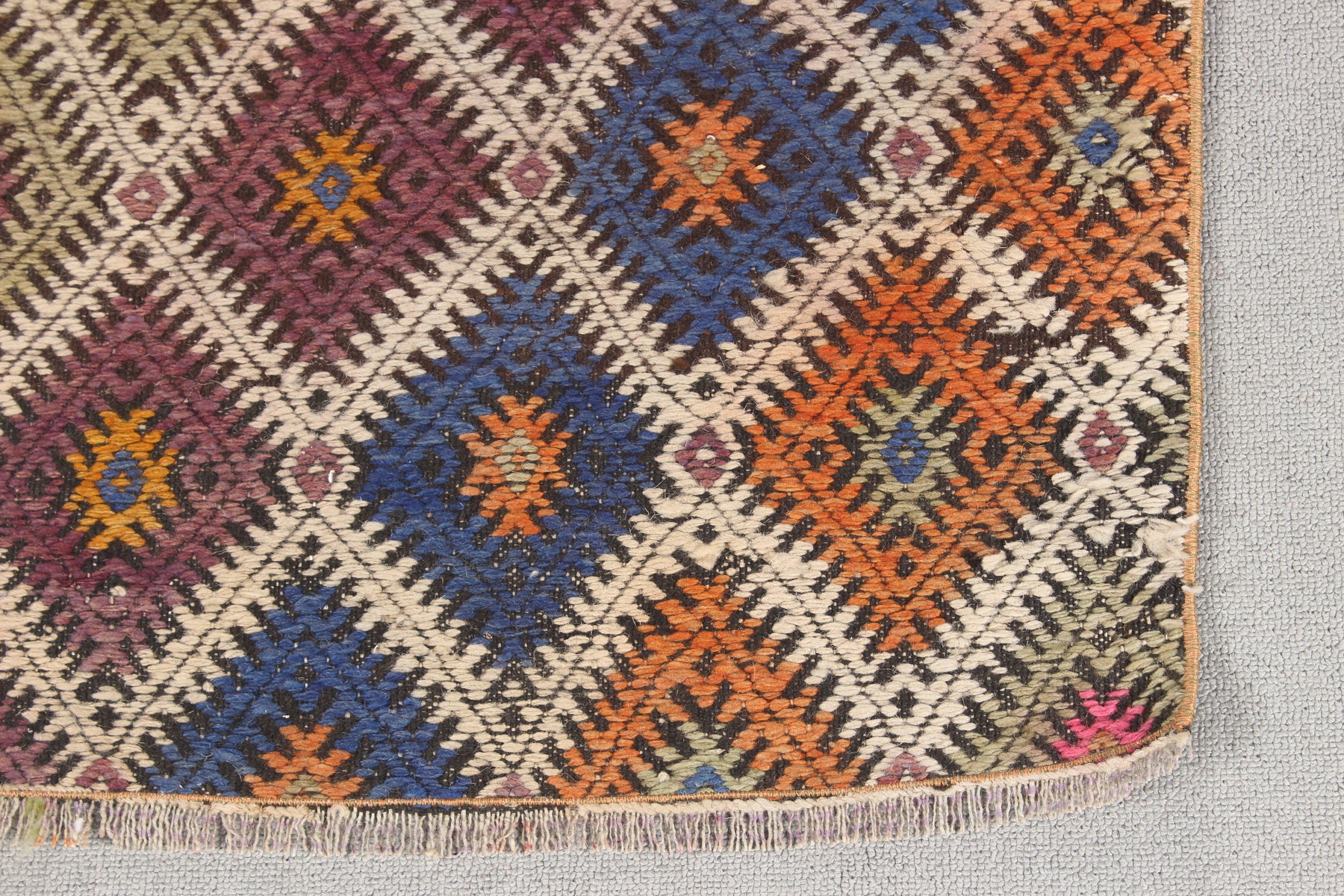 Turuncu Oushak Halıları, Beni Ourain Yolluk Halısı, Kilim, Yatak Odası Halısı, Türk Halısı, Merdiven Halıları, Yün Halılar, 2.1x8.7 ft Koşucu Halısı, Vintage Halı