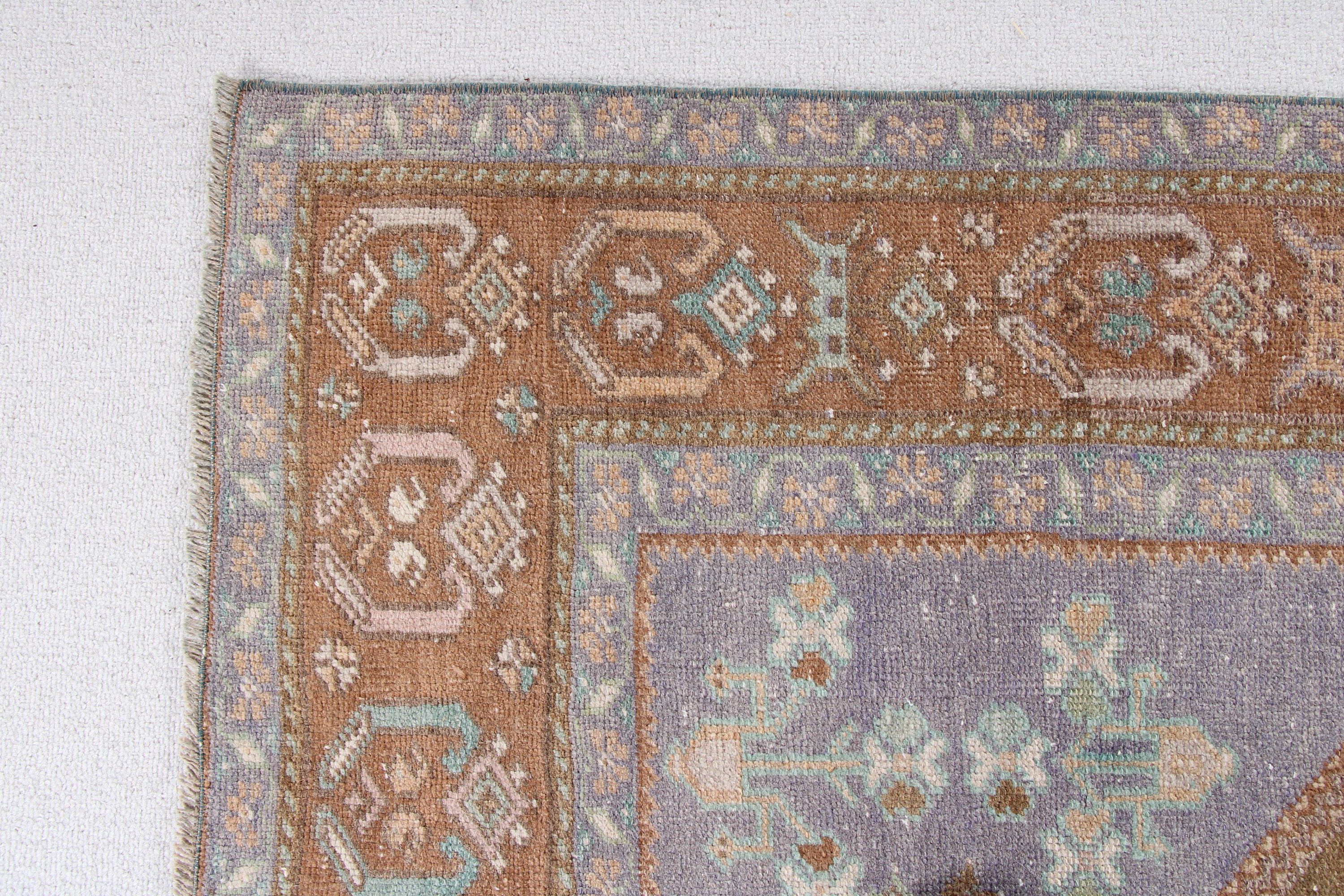 Vintage Rugs, Vintage Decor Rug, Kitchen Rugs, 4.1x8.4 ft Area Rug, Brown Floor Rug, Turkish Rug, Neutral Rugs, Cool Rug, Oushak Area Rug