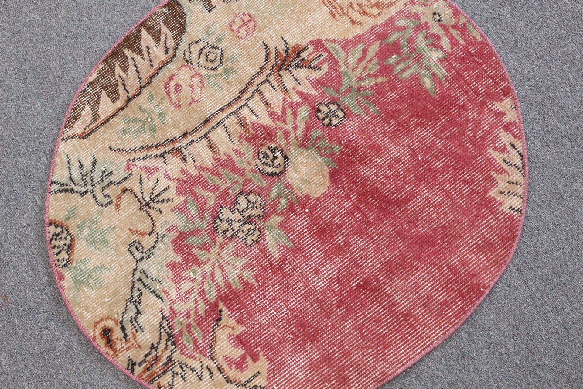 Türk Halıları, Vintage Halı, Anadolu Halıları, Pembe Yatak Odası Halısı, Giriş Halısı, 2.6x2.8 ft Küçük Halı, Yatak Odası Halısı, Mutfak Halıları, Banyo Halıları