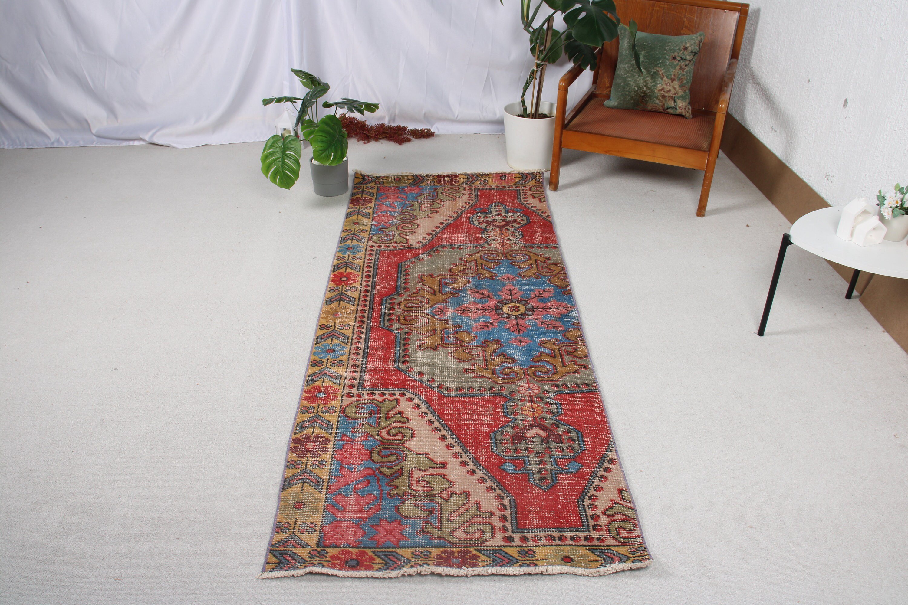 Dekoratif Halılar, Vintage Halılar, 2,8x6,9 ft Vurgulu Halılar, Aztek Halıları, Oryantal Halılar, Nötr Halılar, Kırmızı Yün Halı, Türk Halıları, Giriş Halıları