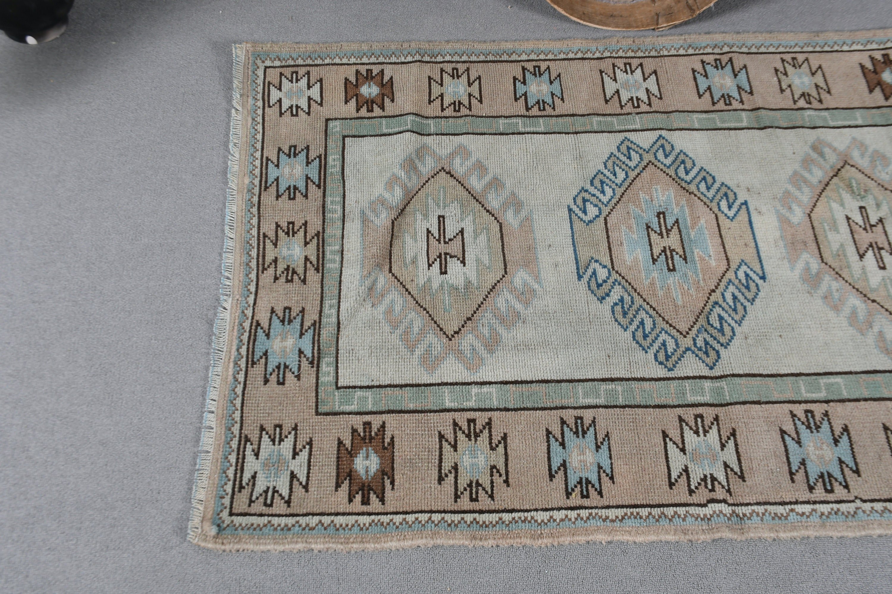 Kitchen Rug, Turkish Rug, Home Decor Rug, 2.9x4.3 ft Small Rugs, Bath Rug, Vintage Rug, Rugs for Entry, Green Moroccan Rugs, Bedroom Rug