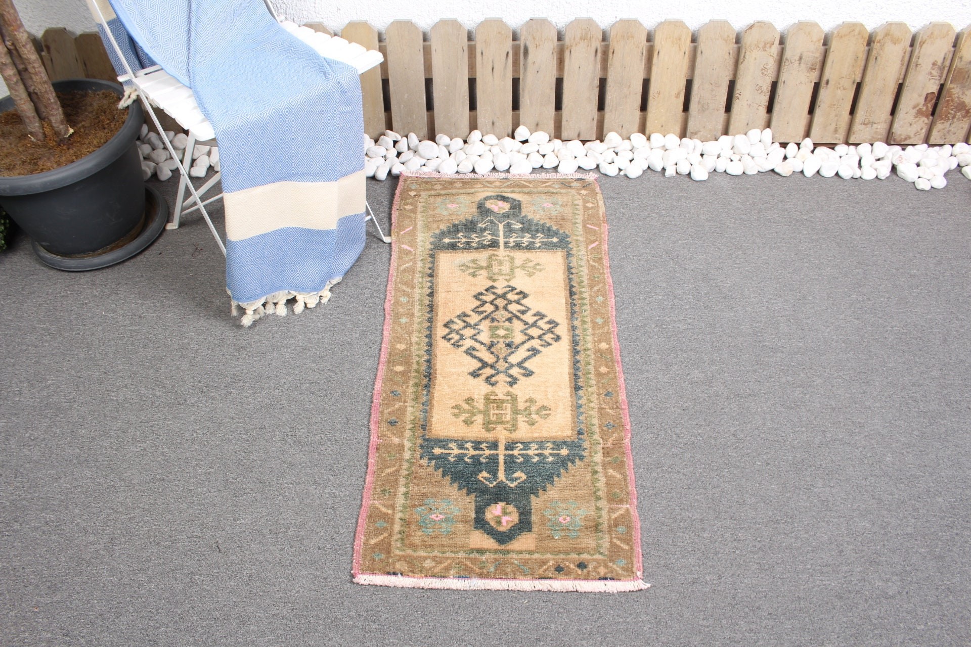 Bedroom Rug, Kitchen Rugs, 1.6x3.5 ft Small Rug, Rugs for Entry, Cool Rug, Turkish Rug, Vintage Rug, Brown Kitchen Rug, Wall Hanging Rug