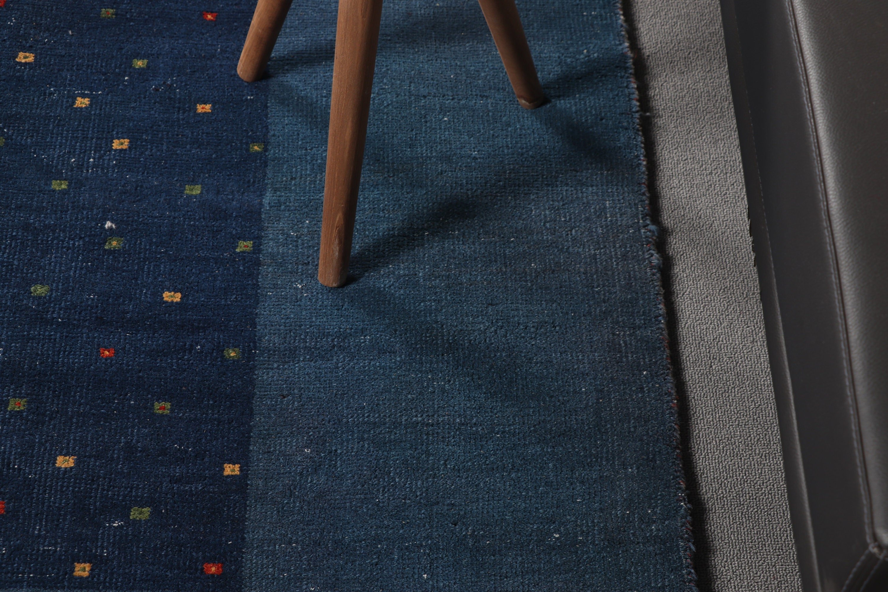 Blue Wool Rugs, Wool Rug, Indoor Rug, Turkish Rug, 5.4x7.4 ft Area Rug, Vintage Rug, Rugs for Bedroom, Dining Room Rug