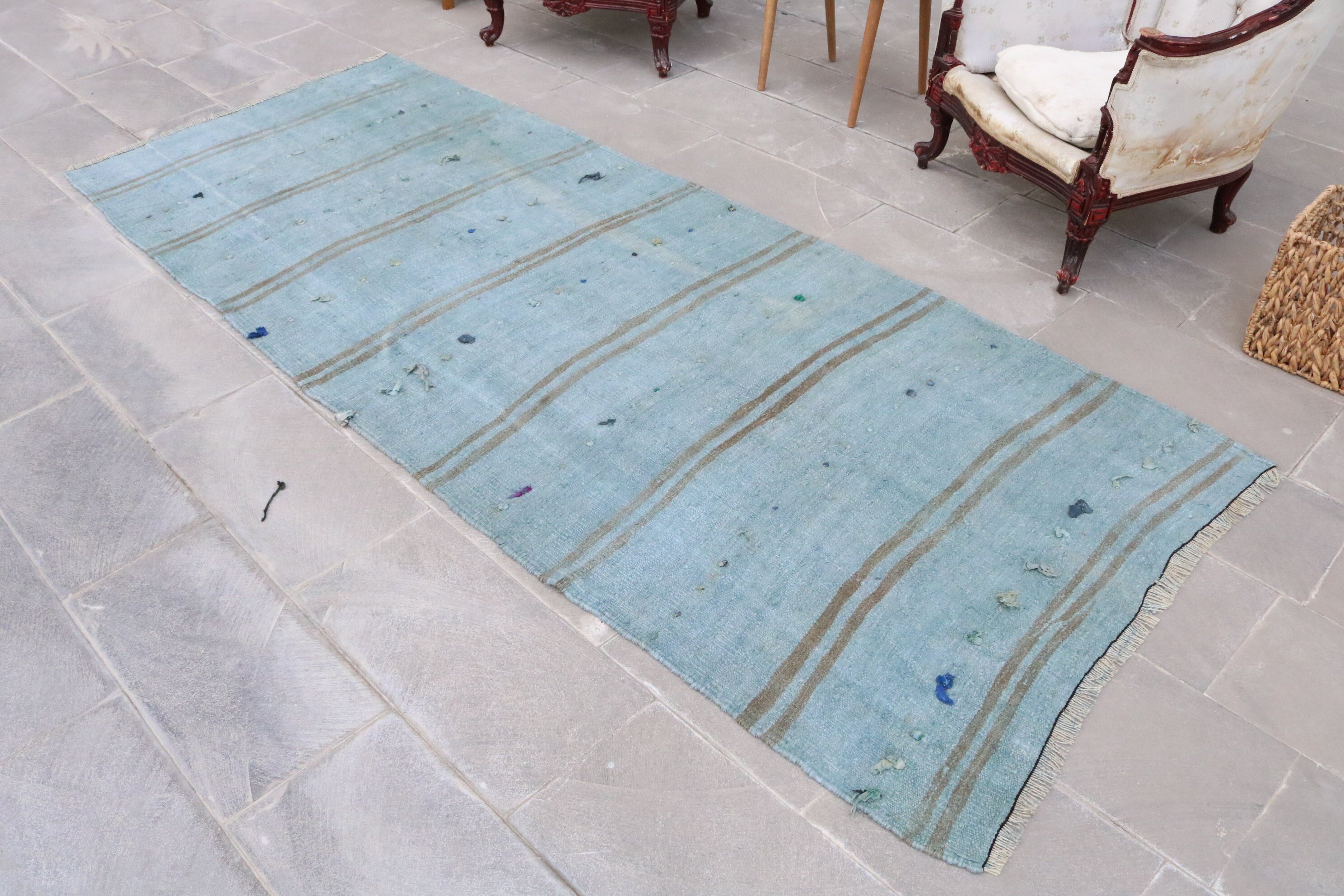 Vintage Handmade Rug, Rugs for Runner, 3.8x10 ft Runner Rugs, Floor Rugs, Nomadic Rug, Oushak Rugs, Corridor Rug, Turkish Rug, Vintage Rug