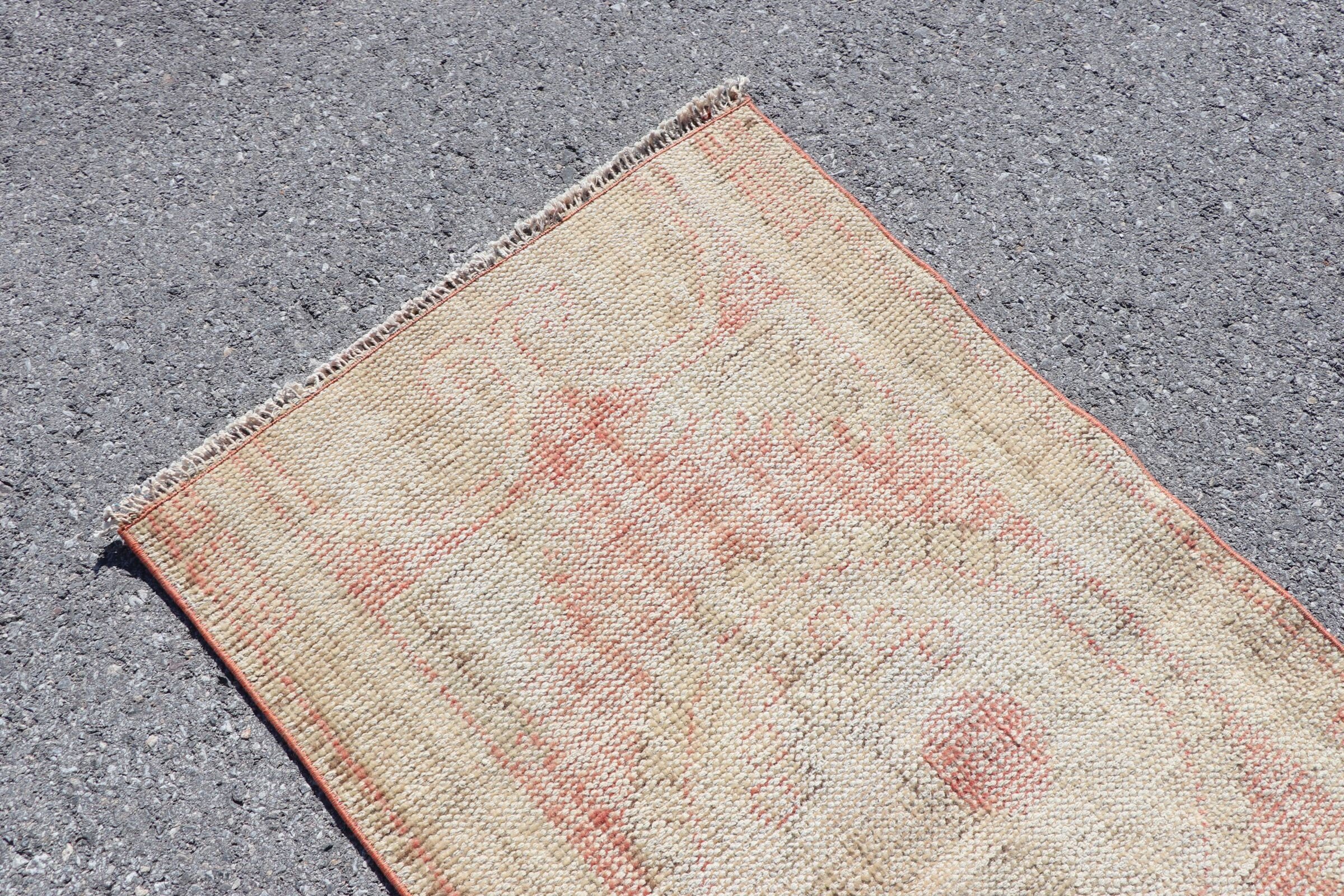 Bathroom Rugs, Beige Home Decor Rug, Moroccan Rug, 2.4x4.2 ft Small Rug, Turkish Rug, Car Mat Rug, Turkey Rug, Vintage Rug, Home Decor Rug