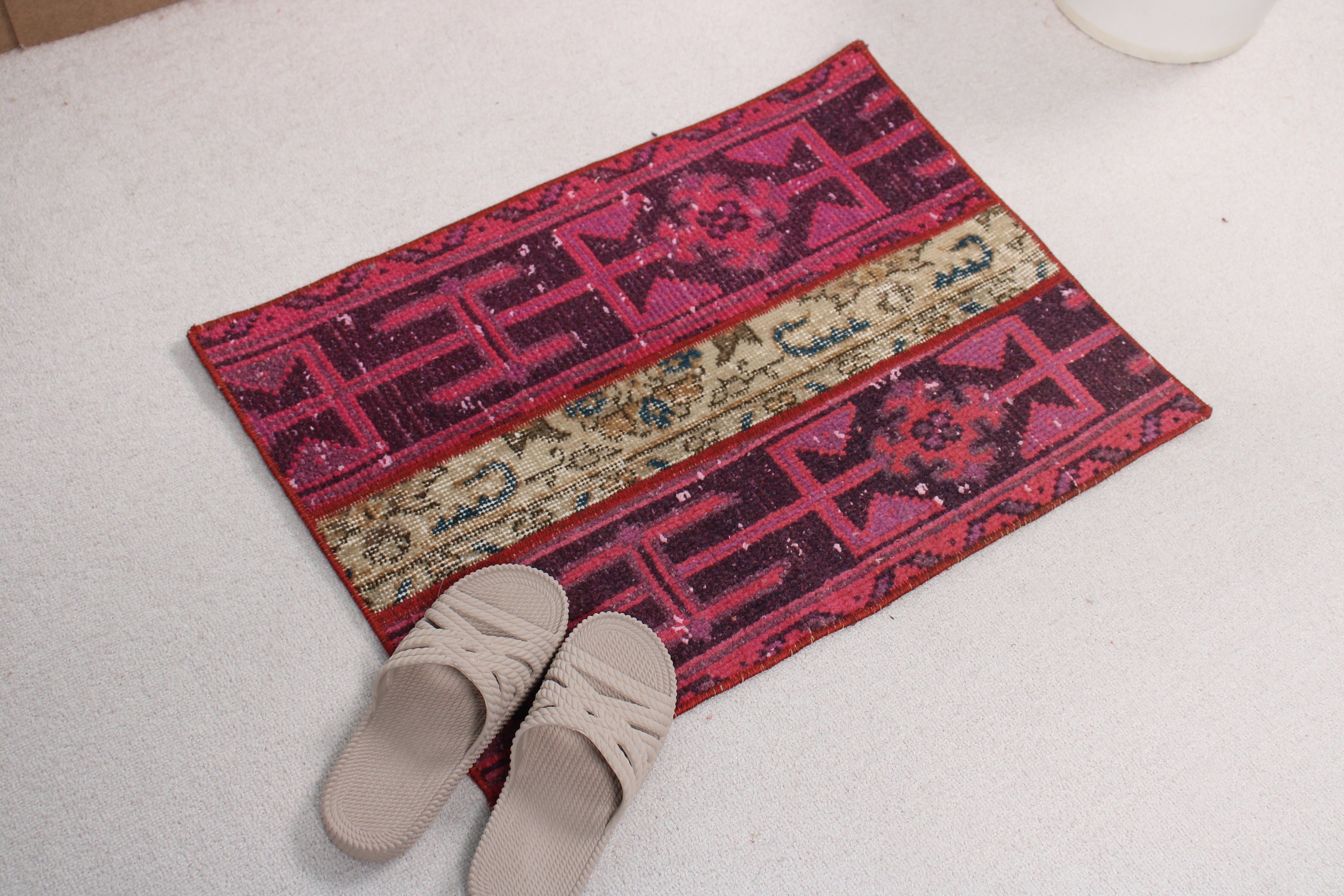 Türk Halısı, Pembe Yatak Odası Halıları, 1.6x2.3 ft Küçük Halı, Soğuk Halı, Mutfak Halısı, Çocuk Odası Halıları, Vintage Halılar, Boho Halı, Araba Mat Halıları