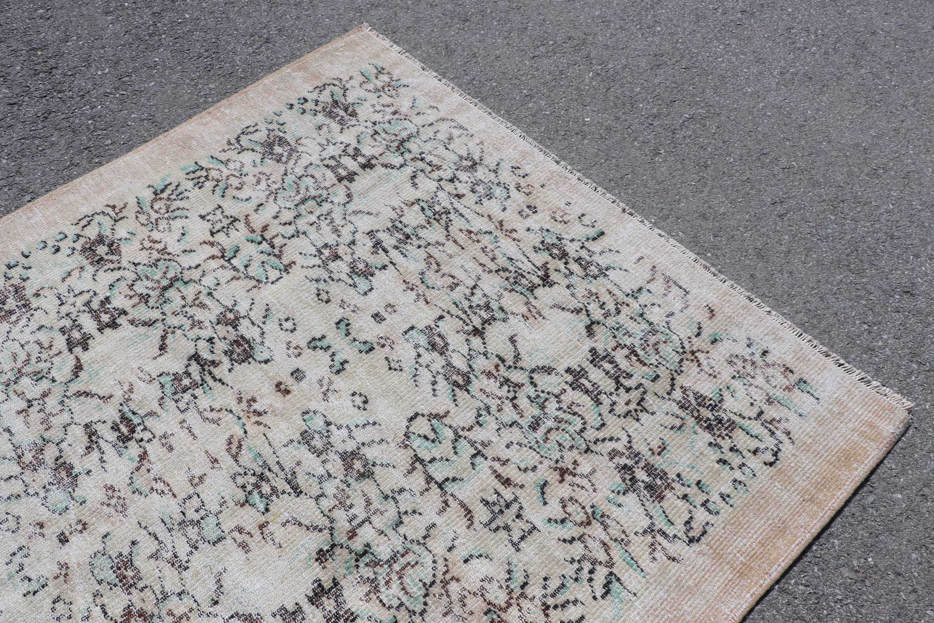 Dining Room Rug, Salon Rug, Turkish Rug, Vintage Rug, Bedroom Rugs, Turkey Rug, Green  5.4x8.2 ft Large Rugs