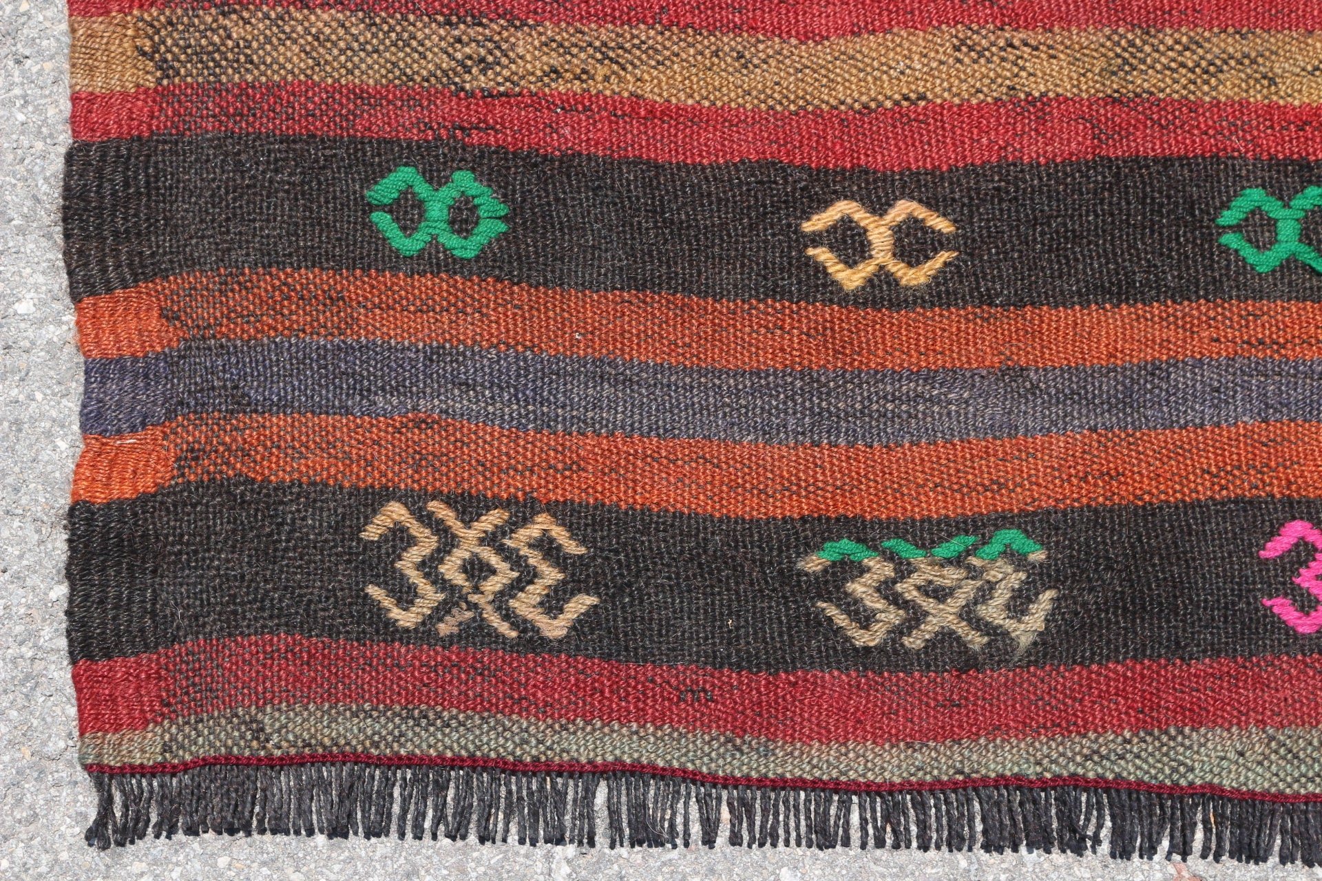 Anadolu Halıları, Sevimli Halı, Çocuk Halısı, Yün Halılar, Giriş Halıları, Türk Halısı, Kahverengi 2,8x6,3 ft Accent Halılar, Vintage Halı, Kilim