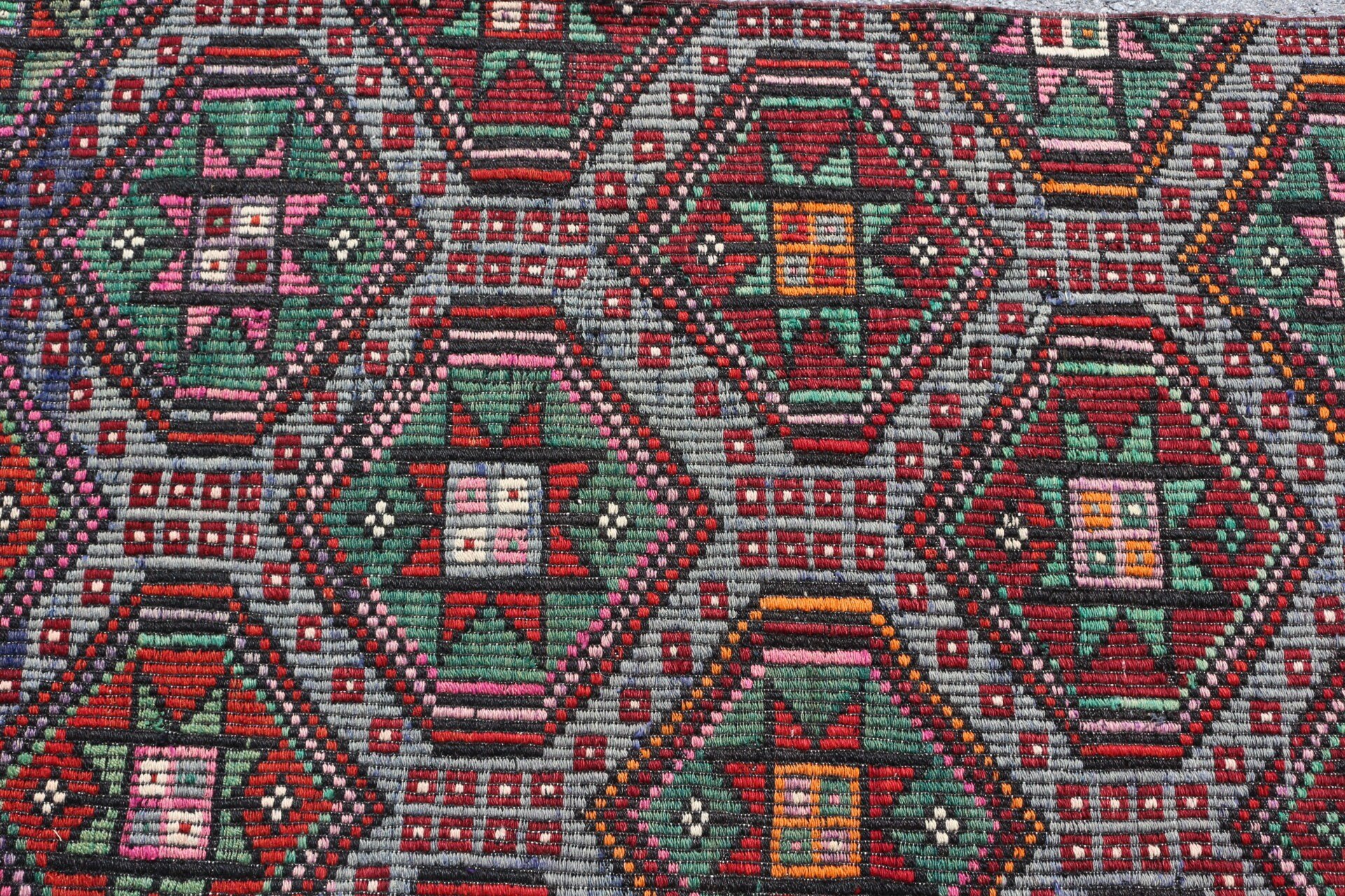 Yeşil Yün Halılar, Vintage Halılar, Retro Halı, Anadolu Halısı, Giriş Halısı, Türk Halıları, Fas Halısı, Çocuk Halısı, Kilim, 2,7x5,8 ft Aksan Halısı