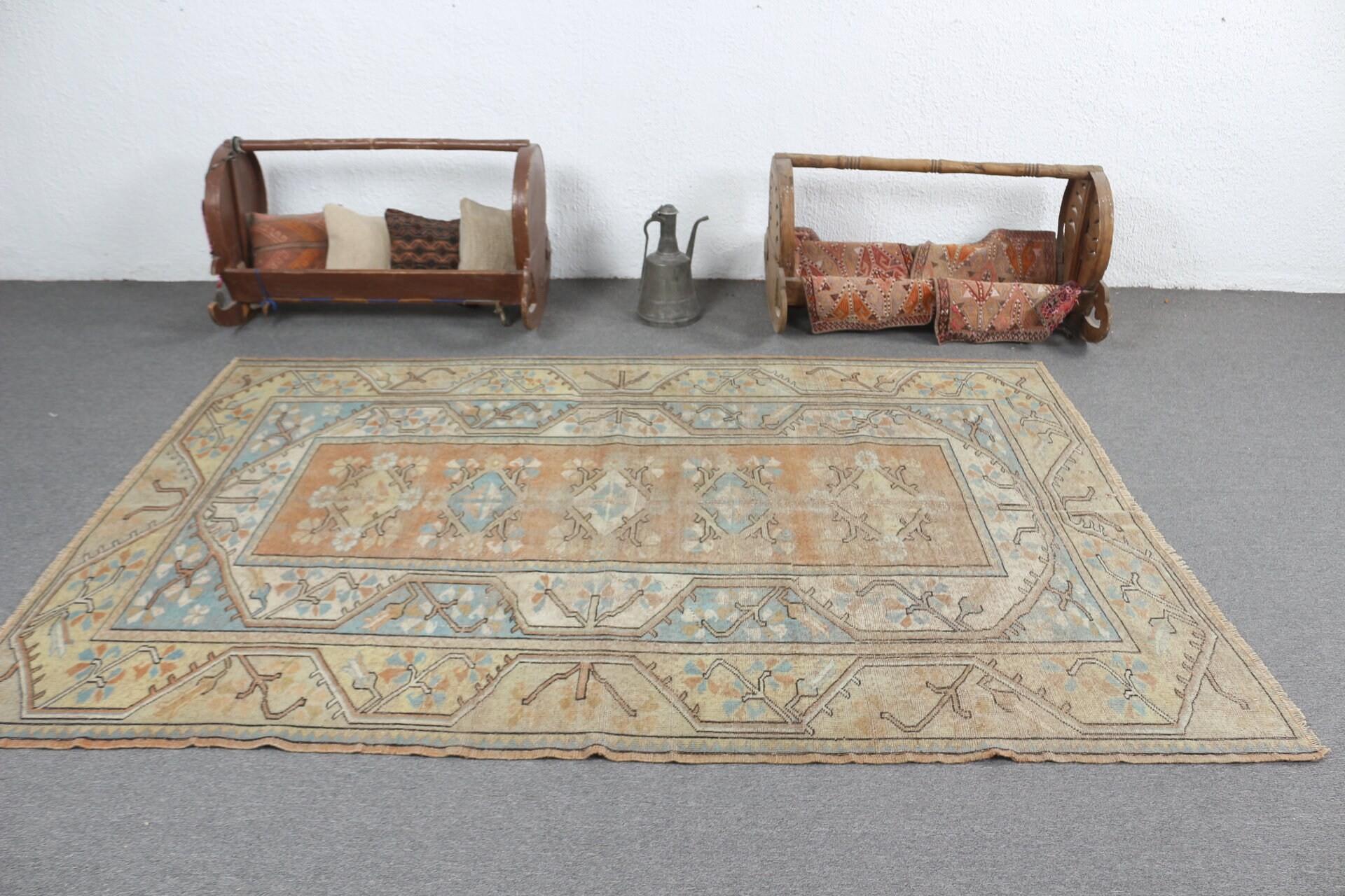 Bedroom Rugs, Turkish Rug, Home Decor Rug, Tribal Rug, Vintage Rug, 5.1x7.9 ft Large Rug, Dining Room Rugs, Brown Anatolian Rugs, Cool Rug