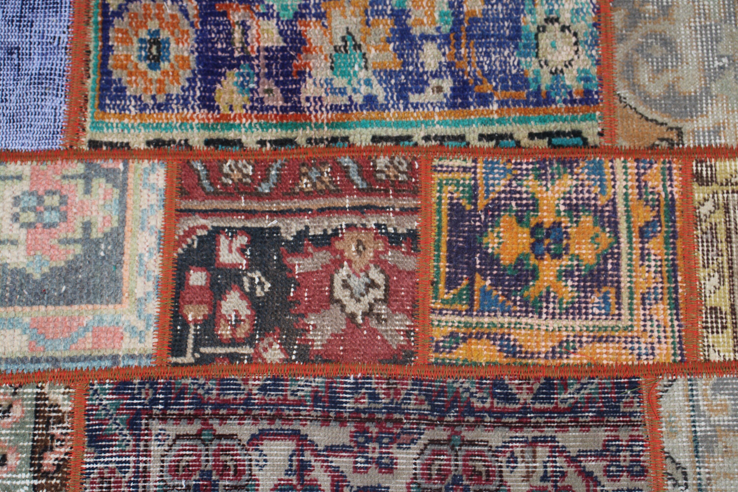 Vintage Halı, Giriş Halıları, Oryantal Halı, Türk Halısı, Yer Halısı, Giriş Halısı, Mavi Ev Dekor Halıları, Araba Paspas Halısı, 2x4,1 ft Küçük Halı