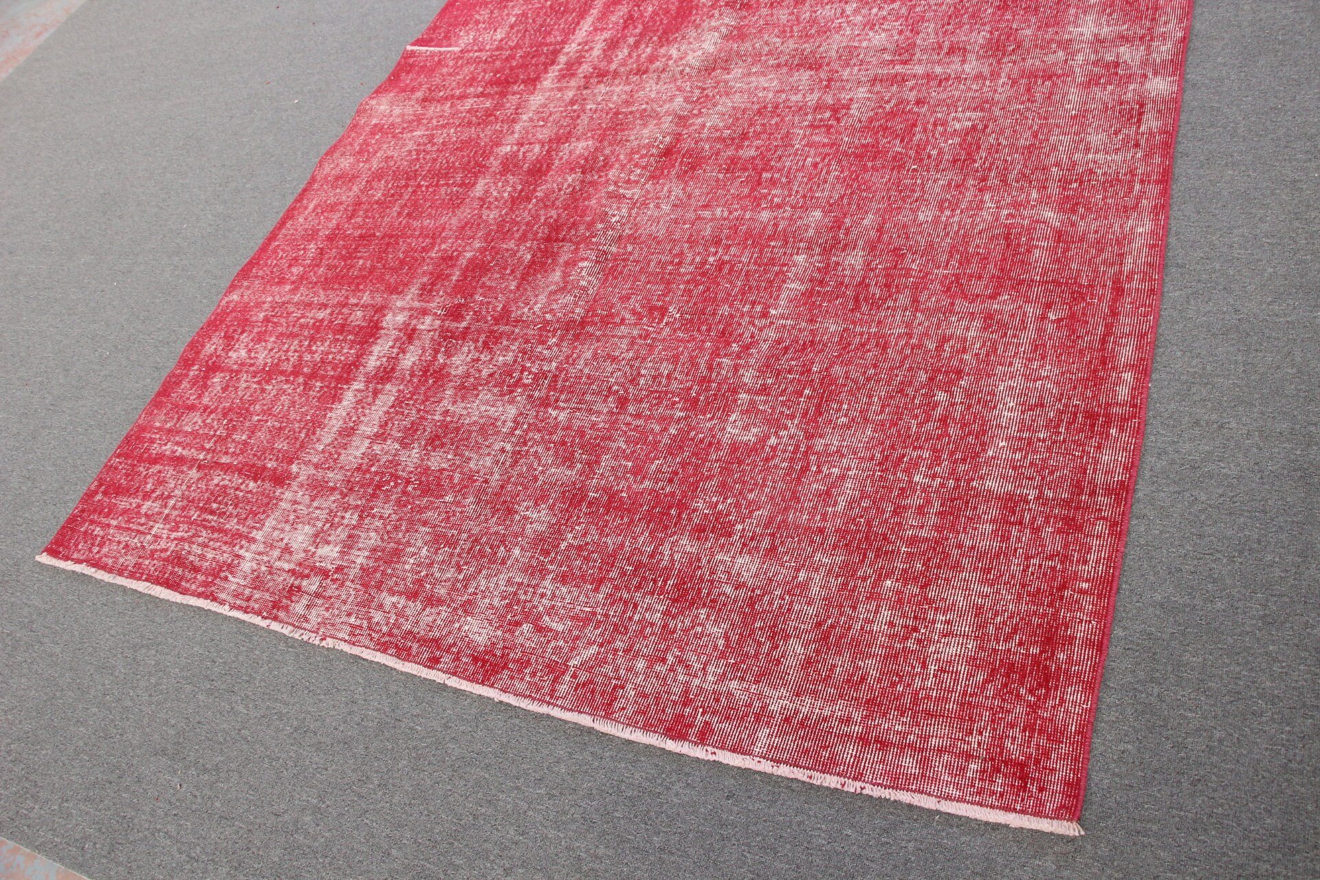 Vintage Rug, Custom Rug, Living Room Rug, Cool Rug, Anatolian Rug, Red Bedroom Rug, Turkish Rug, Dining Room Rugs, 6.4x9.8 ft Large Rugs