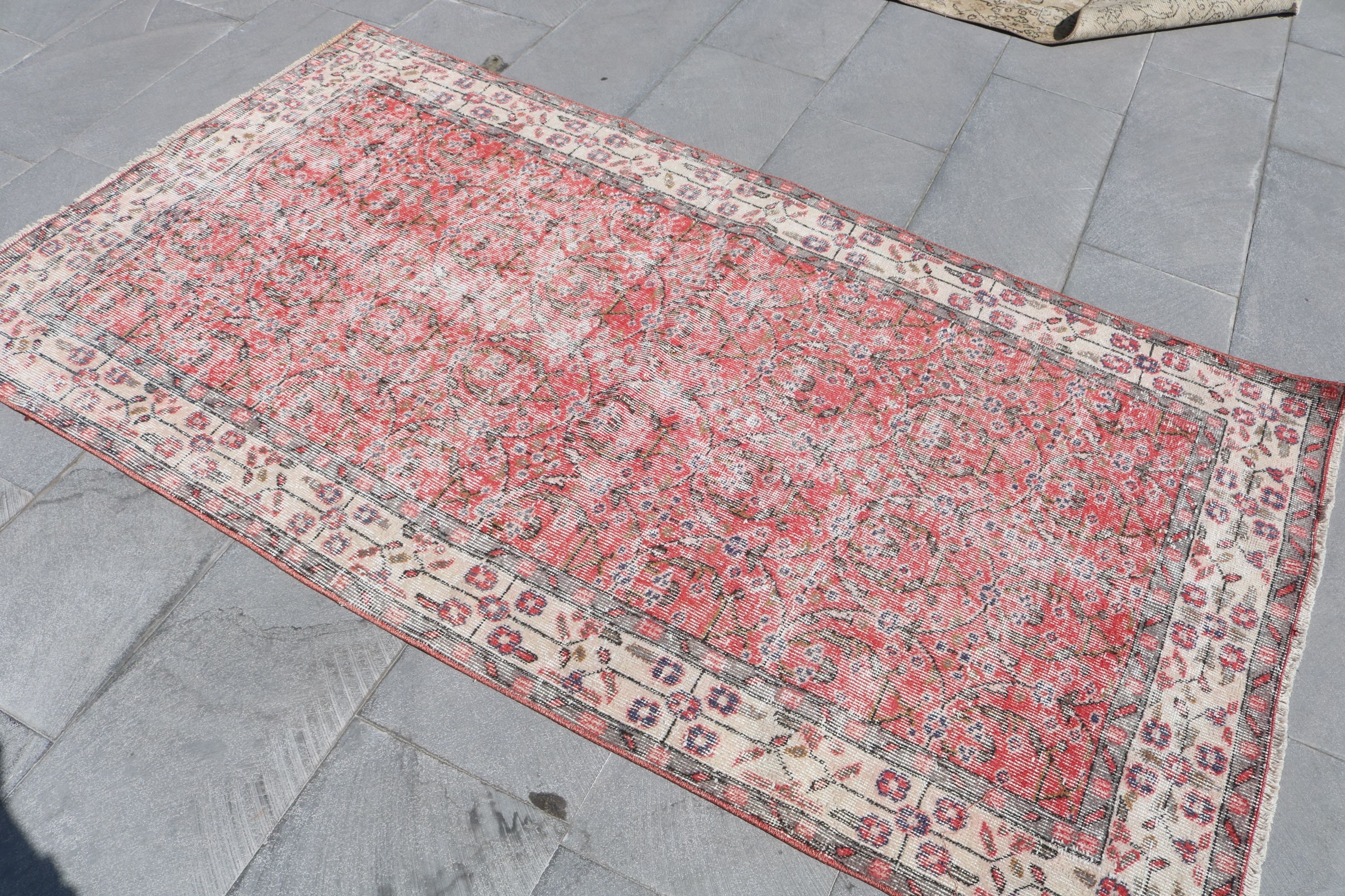 Oriental Rugs, 3.8x6.9 ft Area Rug, Rugs for Dining Room, Wool Rug, Office Rug, Turkish Rugs, Vintage Rugs, Living Room Rugs, Nursery Rug