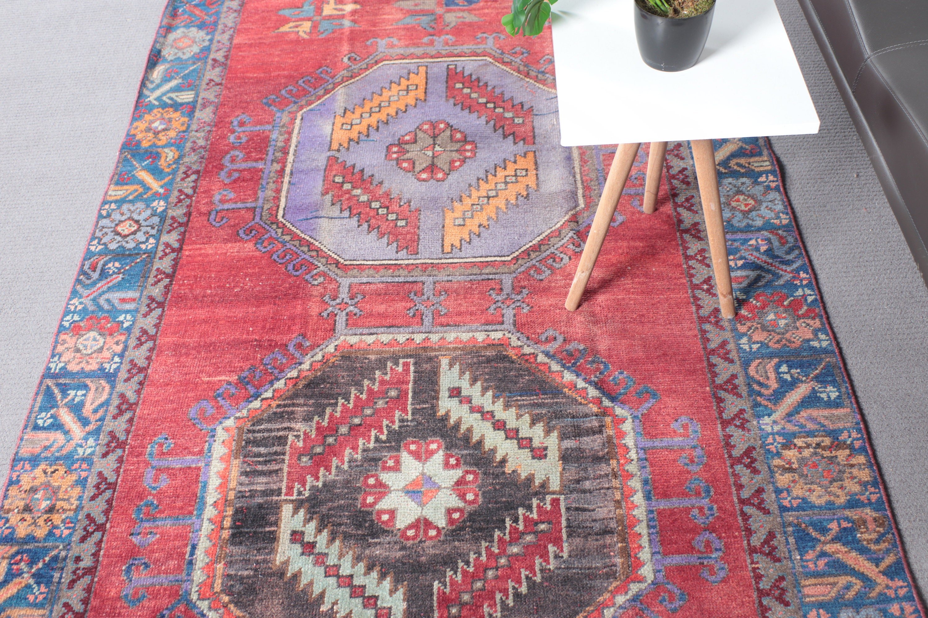 Boho Area Rug, Vintage Rugs, Turkey Rug, Dining Room Rugs, Moroccan Rug, Turkish Rugs, 4.4x6.7 ft Area Rugs, Red Antique Rug, Luxury Rugs