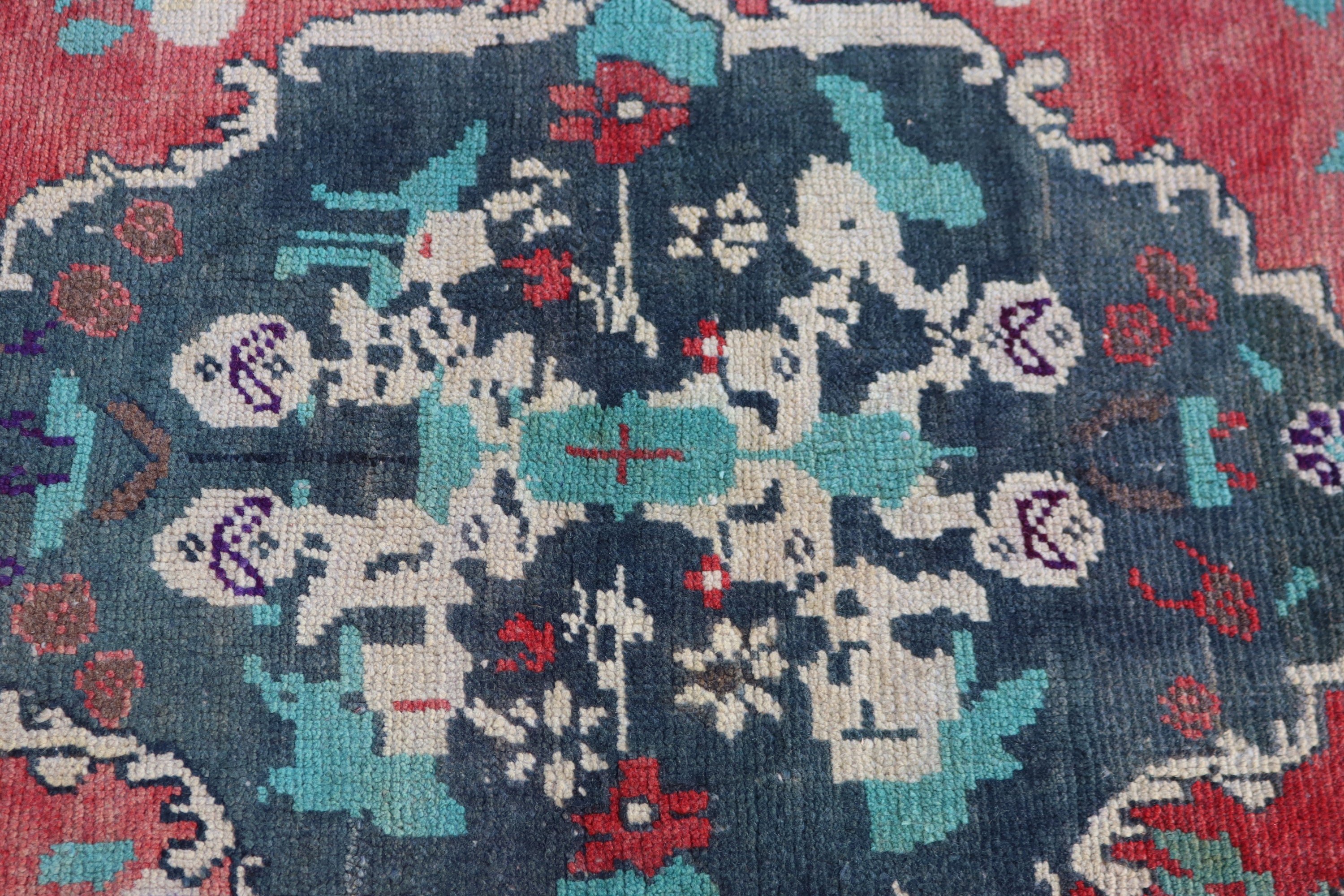 Düz Dokuma Halı, 3.1x6 ft Aksan Halı, Kırmızı Açıklama Halıları, Giriş Halısı, Türk Halısı, Vintage Halılar, Çocuk Odası Halıları, Yatak Odası Halıları, Oushak Halıları